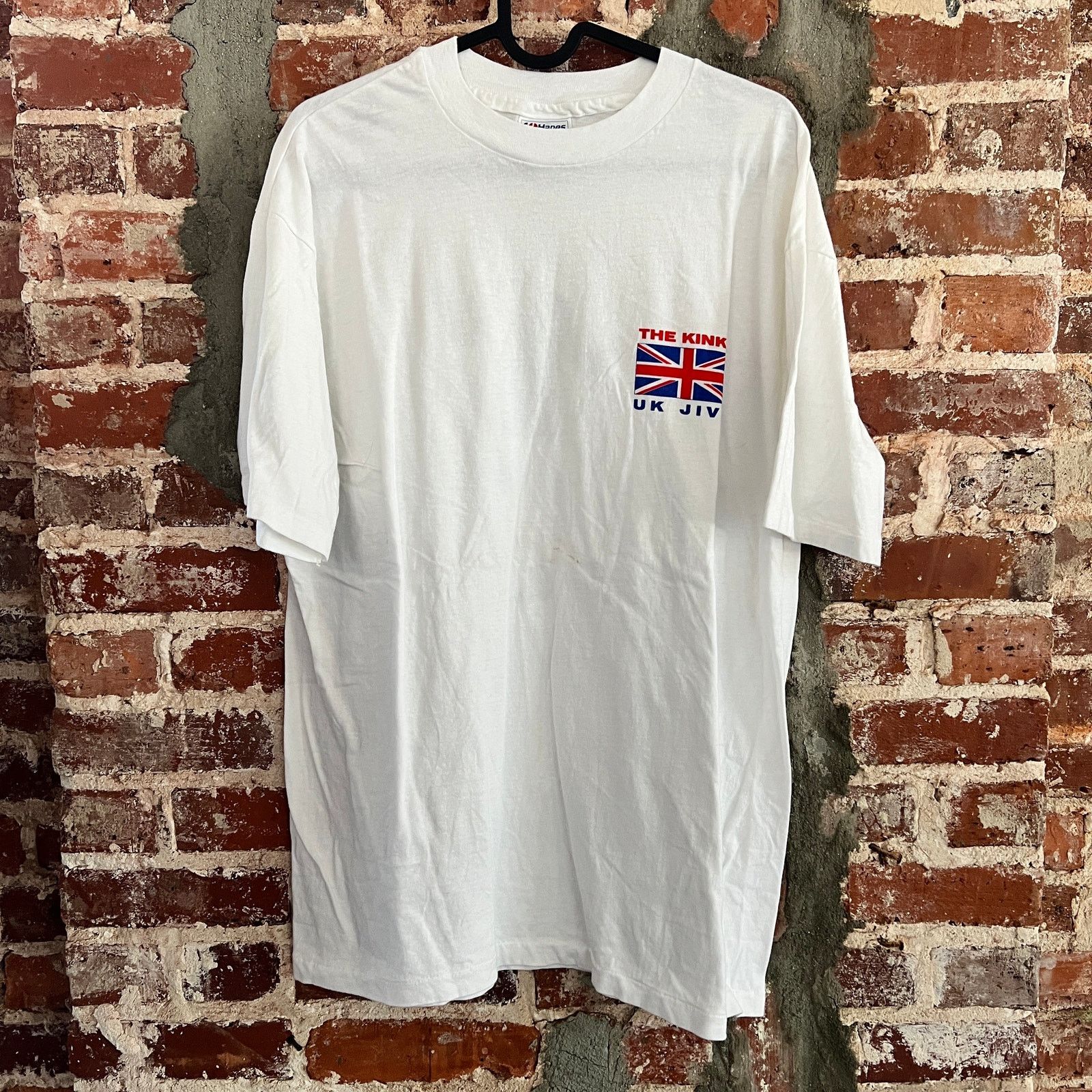 Hanes VTG The Kinks UK Jive Men's White T-Shirt XL 22x28 Size US XL / EU 56 / 4 - 2 Thumbnail