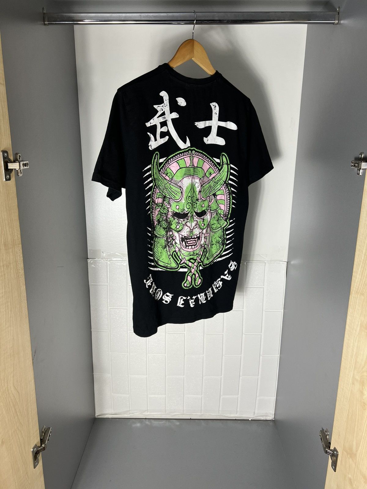 Japanese Brand VERY RARE YAKUZA SAMURAI DEMON MASK DOUBLE PRINTED T-SHIRT Size US L / EU 52-54 / 3 - 3 Thumbnail