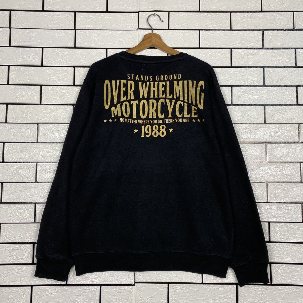 Japanese Brand 📌Punk Biker Style Sweatshirt Over Whelming Motorcycle Size US L / EU 52-54 / 3 - 9 Thumbnail