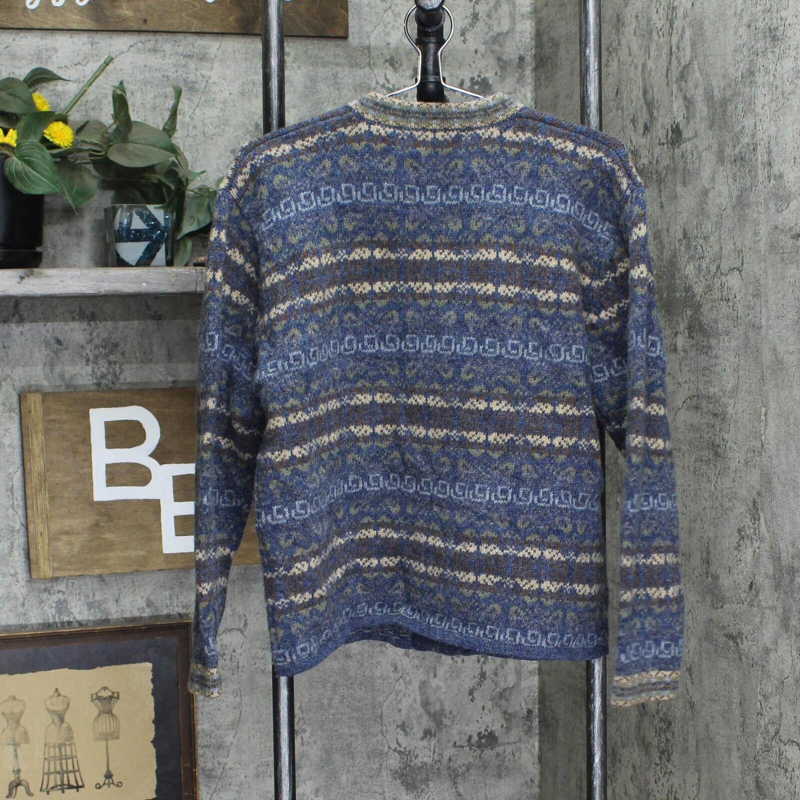 Designer Newton Trading Hook Geometric Cardigan Sweater Blue Multi M Size M / US 6-8 / IT 42-44 - 2 Thumbnail
