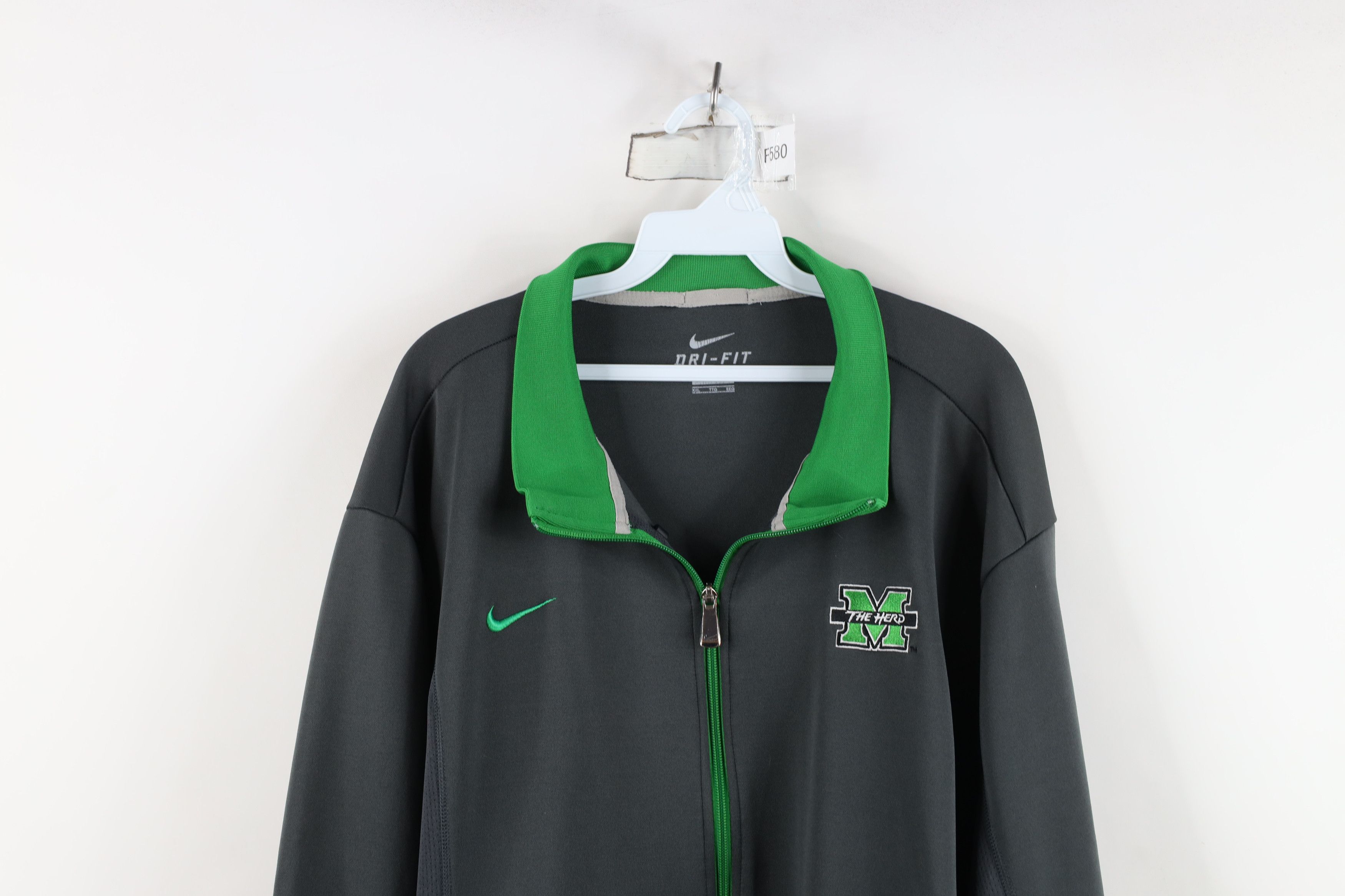 Nike Nike Spell The Herd Marshall University Full Zip Jacket Gray Size US XXL / EU 58 / 5 - 2 Thumbnail