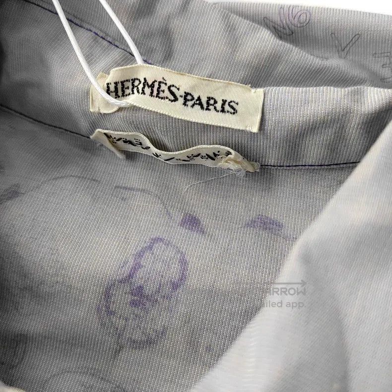 Hermes Hermes Summer Cotton Lavender Short Shirt Size M / US 6-8 / IT 42-44 - 5 Thumbnail