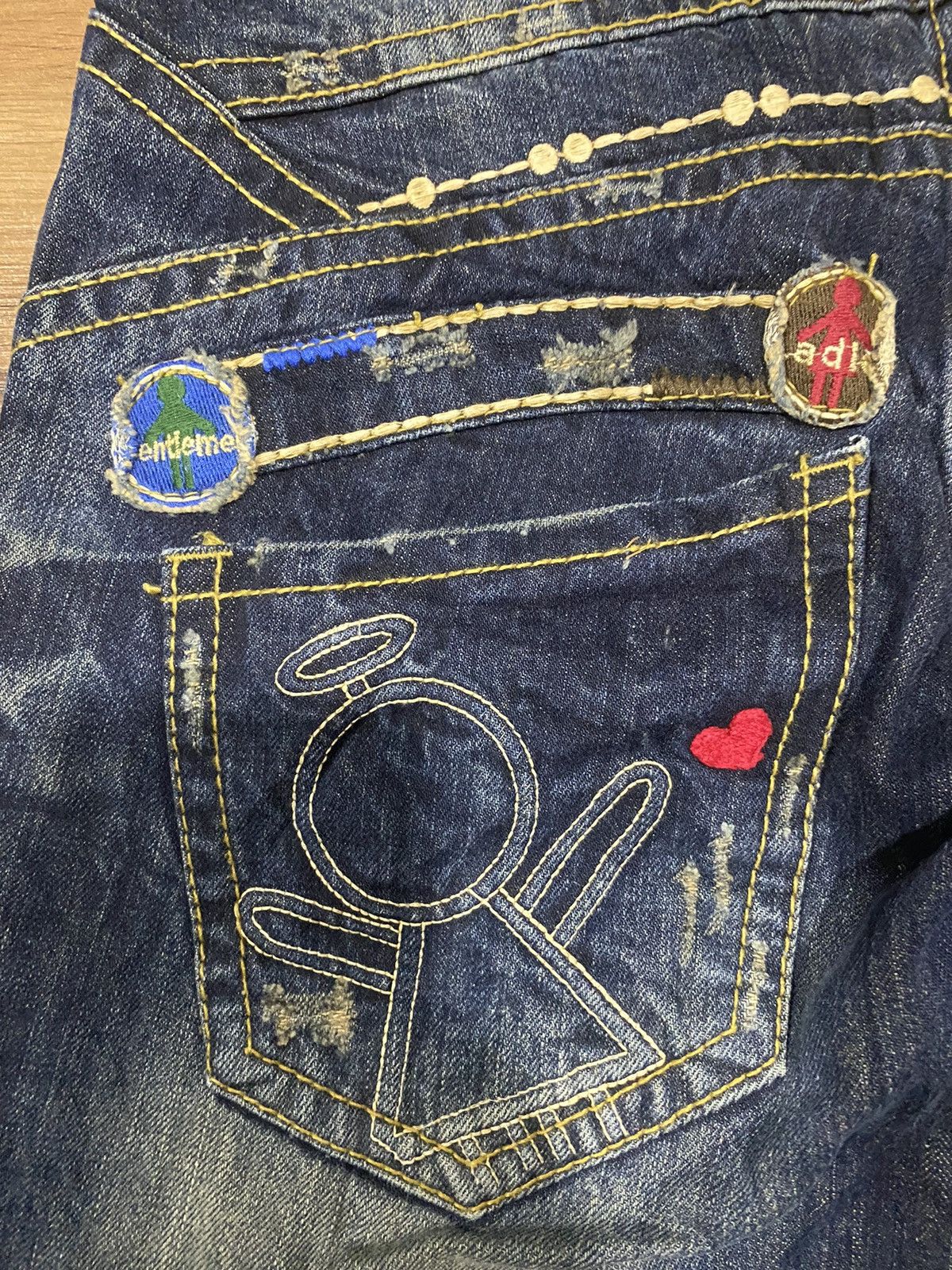 Vintage Vintage Lolita Distress Denim Jeans Size US 32 / EU 48 - 7 Thumbnail