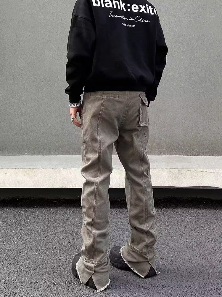 Japanese Brand × Jean Vintage Maillard brown paneled bootcut work jeans Size US 32 / EU 48 - 3 Thumbnail