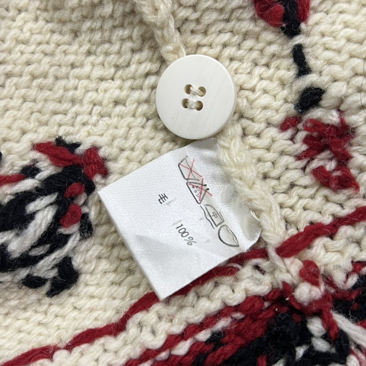 Issey Miyake Vintage I.S. Issey Miyake 80s Hand Knit Wool Hooded Cardigan Size US M / EU 48-50 / 2 - 8 Thumbnail
