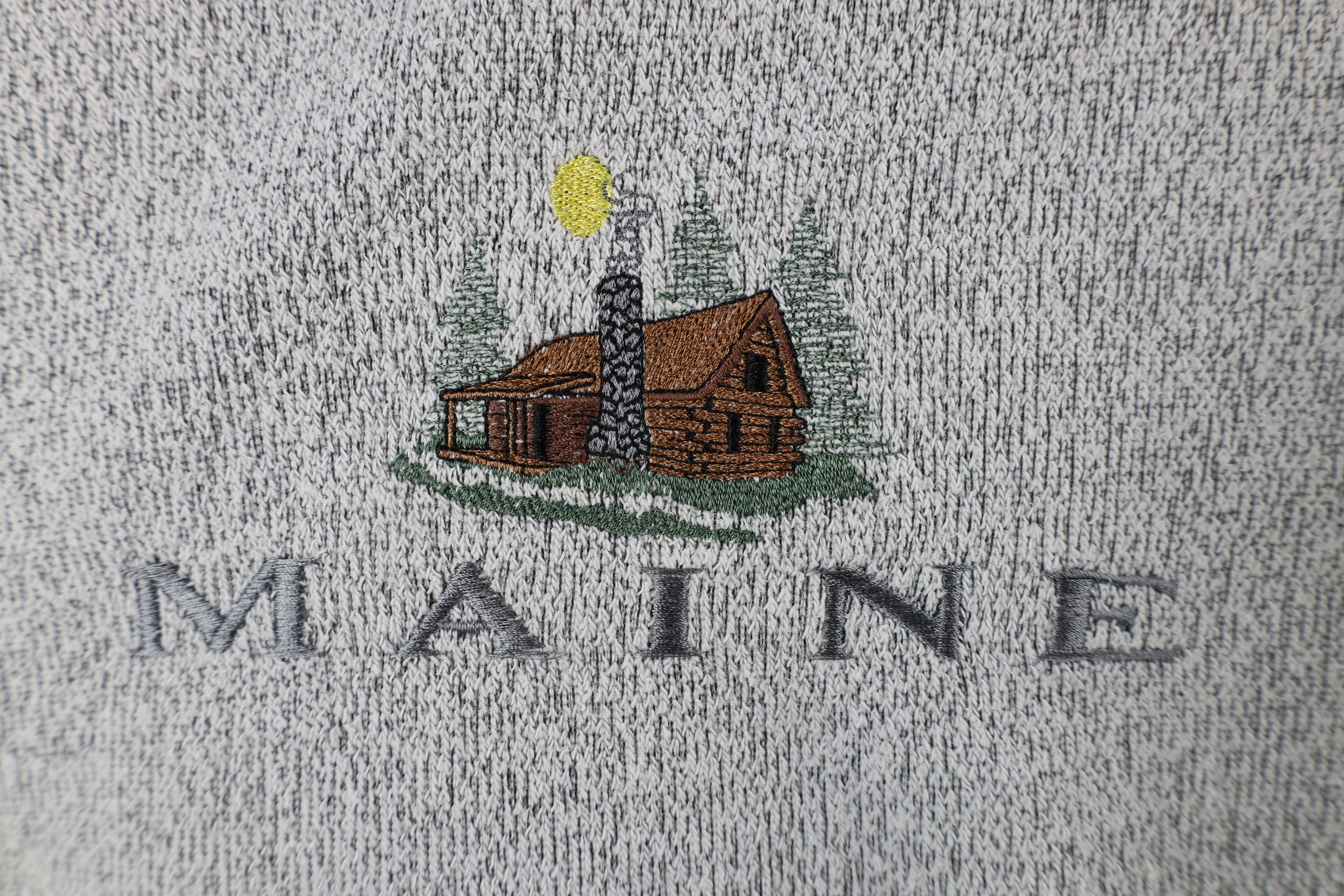 Vintage Vintage 90s Streetwear Terry Cloth Maine Cabin Sweater USA Size M / US 6-8 / IT 42-44 - 4 Thumbnail