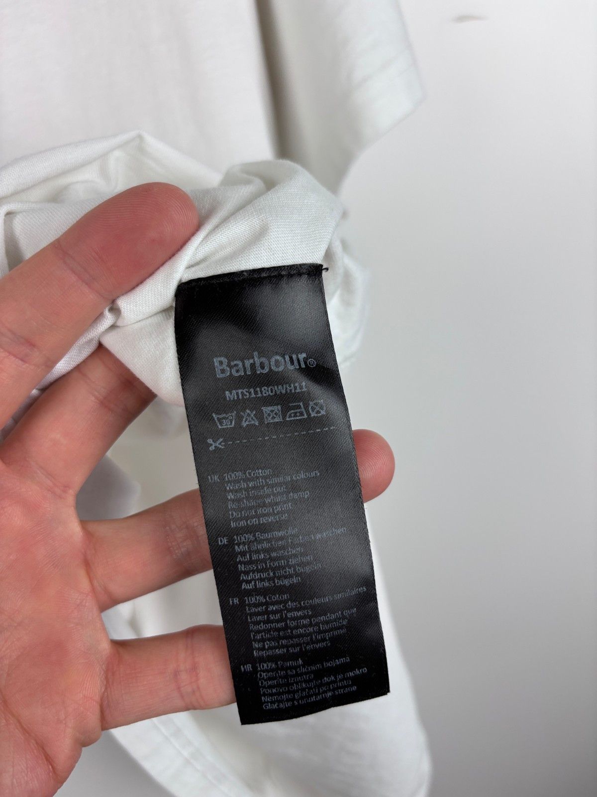 Barbour Barbour International Tailored Fit Graphic T-Shirt White XL Size US XL / EU 56 / 4 - 8 Thumbnail