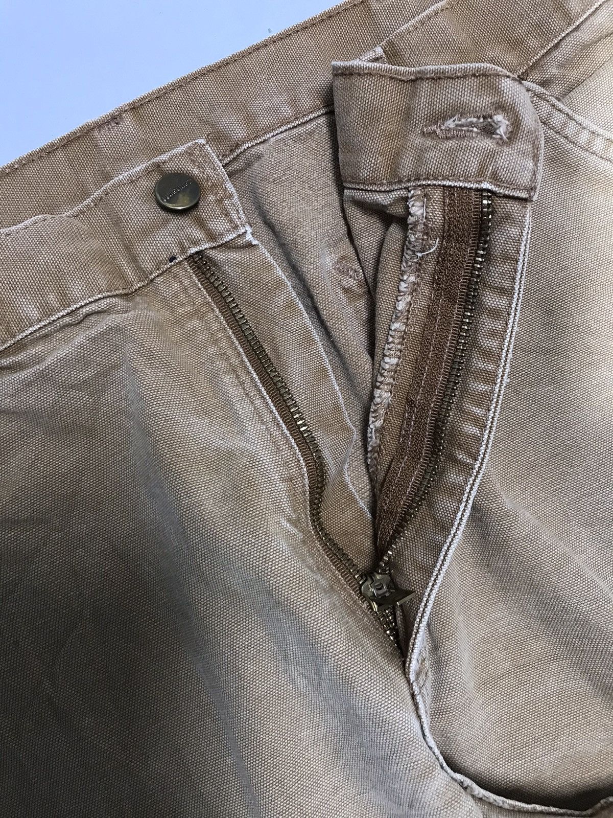 Carhartt Vintage Carhartt B11 BRN damaged carpenter denim workwear Size US 36 / EU 52 - 5 Thumbnail