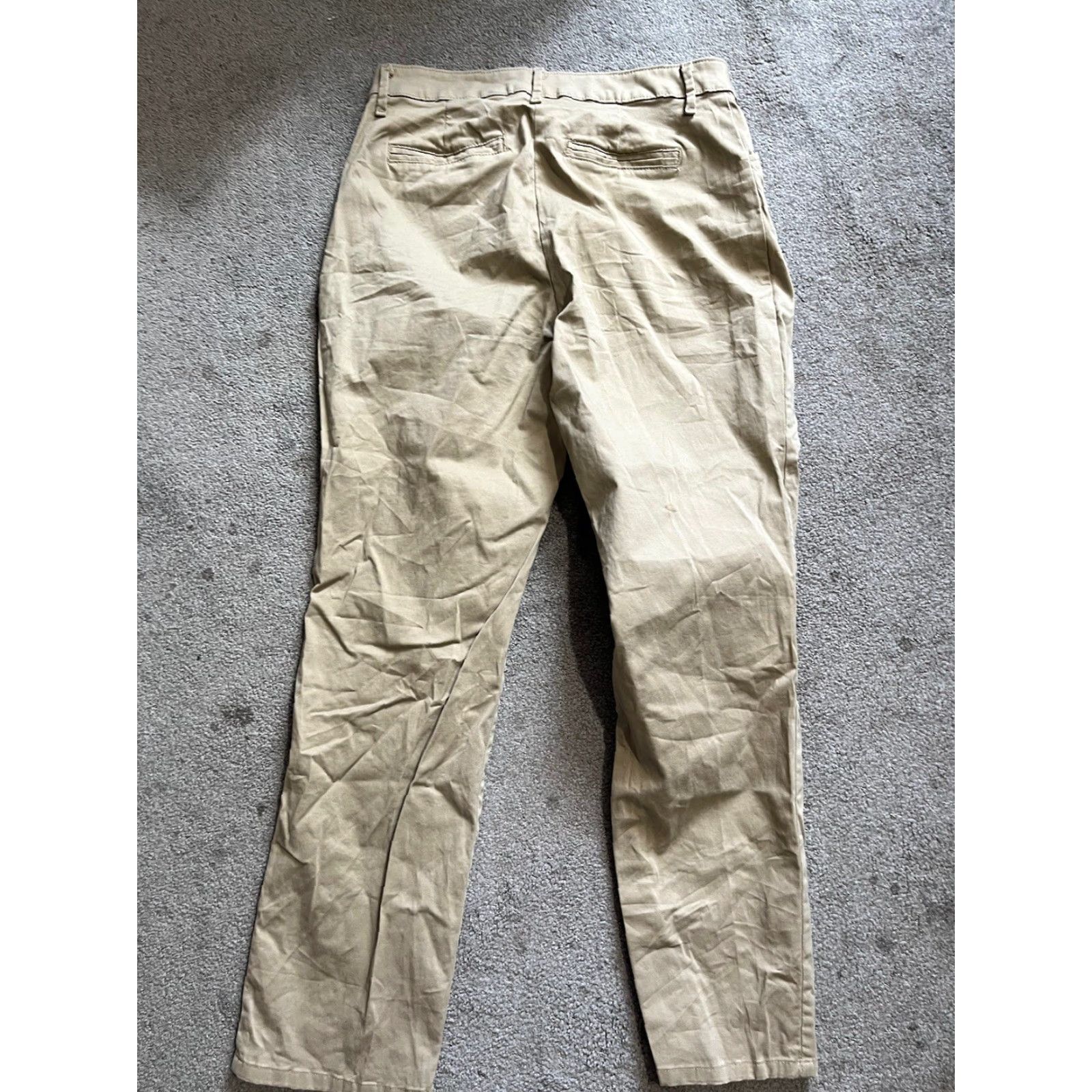 Lee Lee Women’s Pants Regular Fit Straight Leg Mid Rise Khaki 8S Beige Formal Pants Women Straight Leg 8S Lee Size 30" / US 8 / IT 44 - 3 Thumbnail