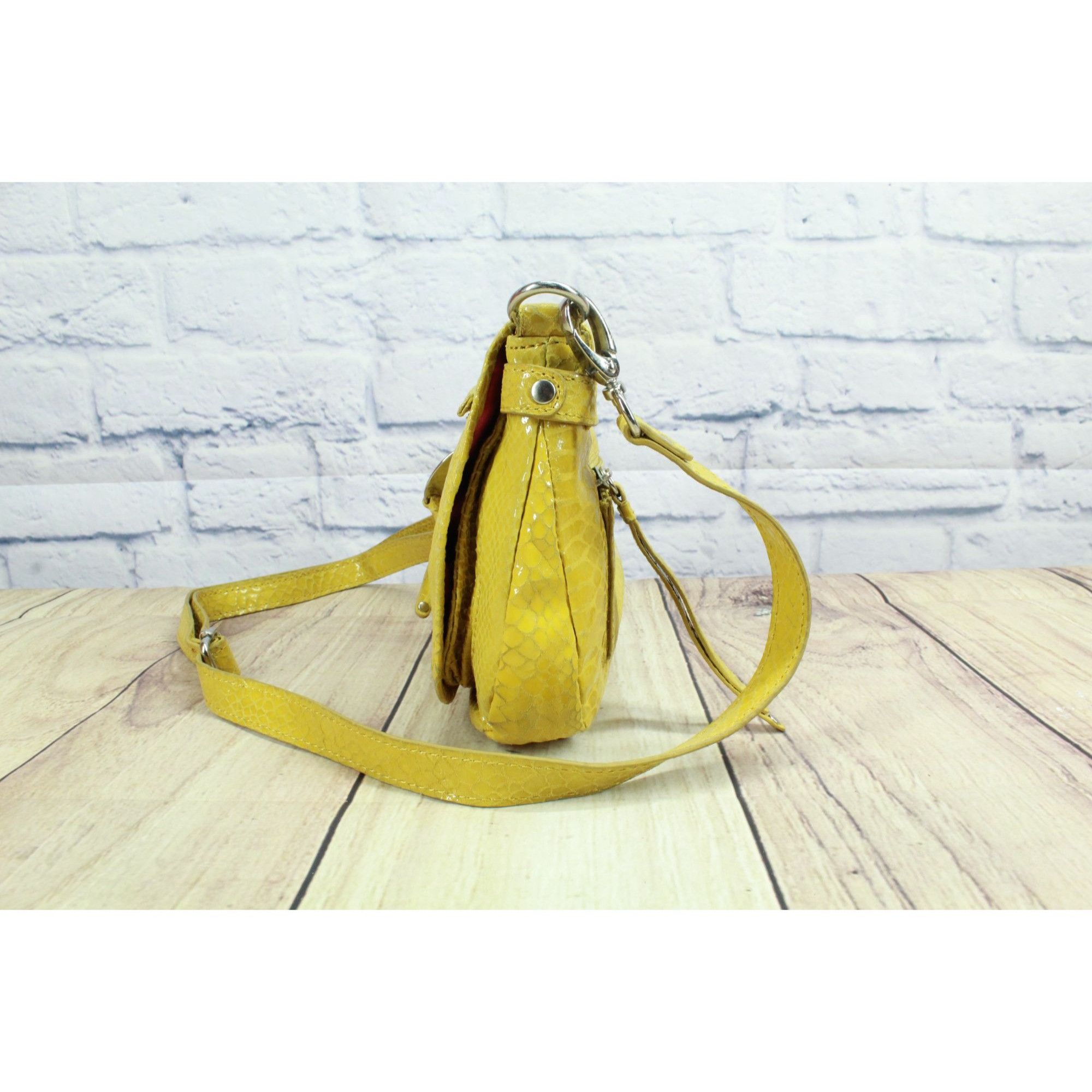 Leather × Other Perlina Leather Snake Print Adjustable Straps Crossbody Bag Size ONE SIZE - 3 Thumbnail