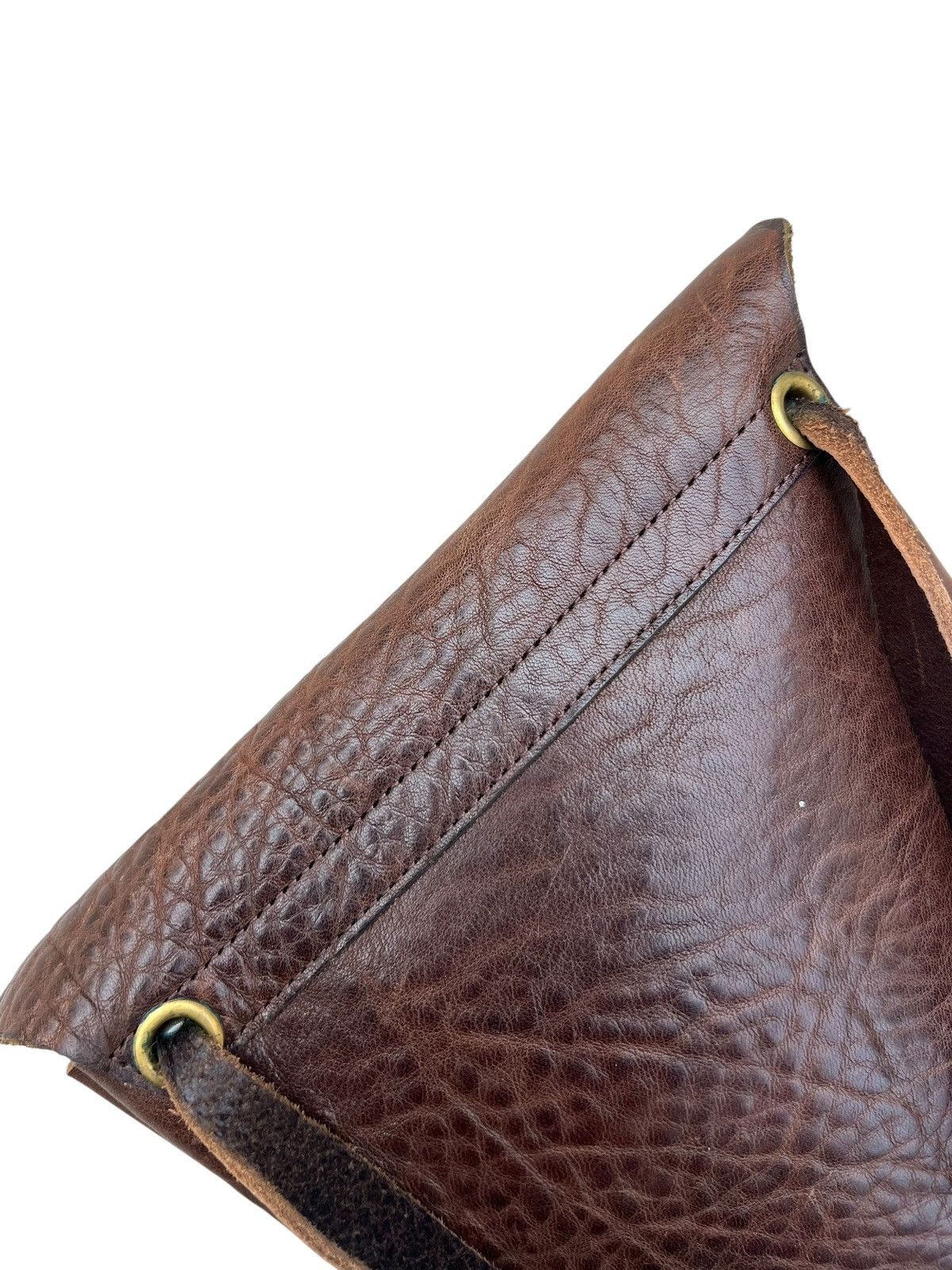 Leather D+ Japan Patina Leather Asymmetrical Sling Bag Size ONE SIZE - 20 Thumbnail