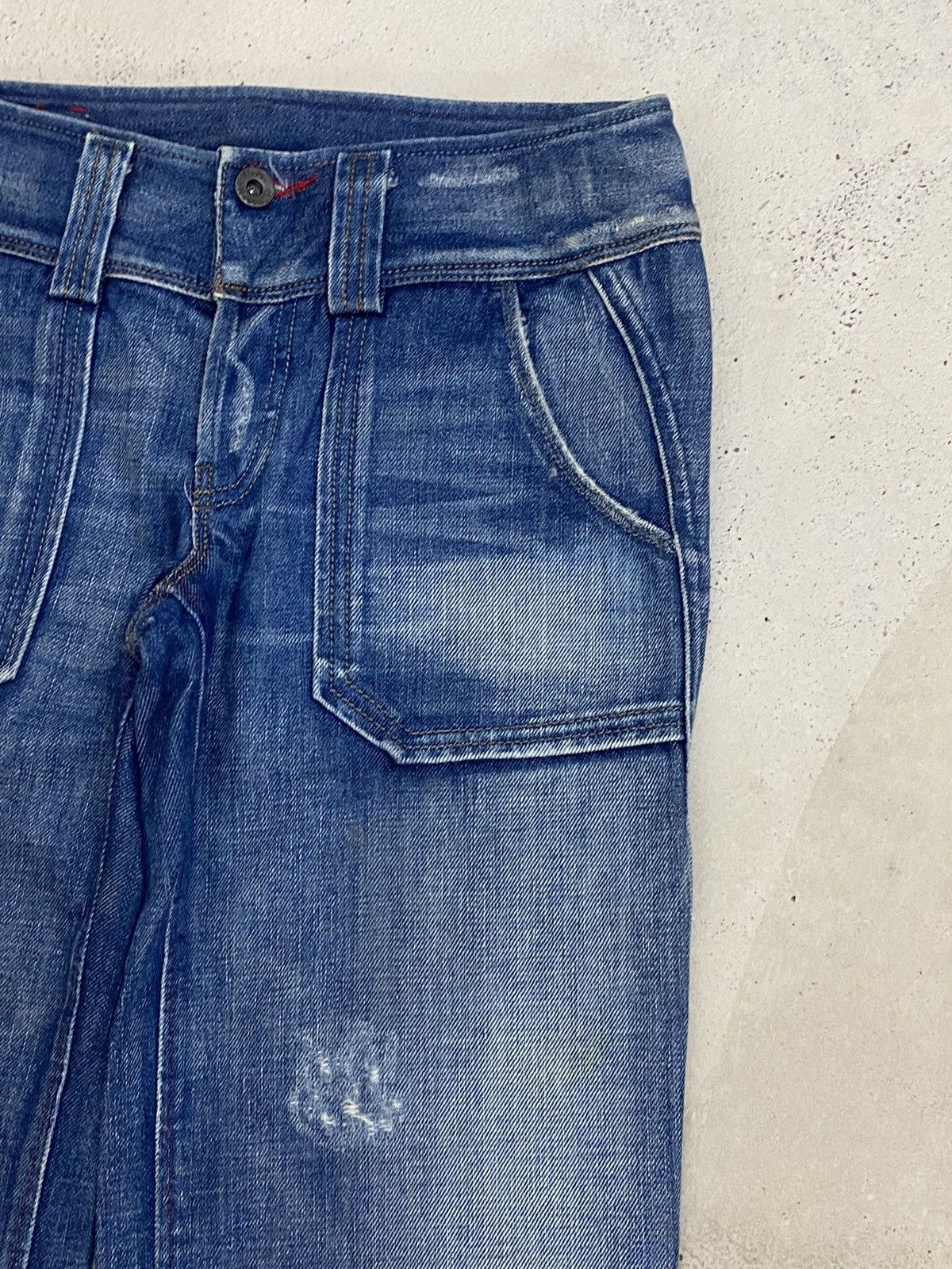 Diesel × JNCO Diesel Italy Designer Style Baggy Loose Fit Low Rise Size US 27 - 6 Thumbnail