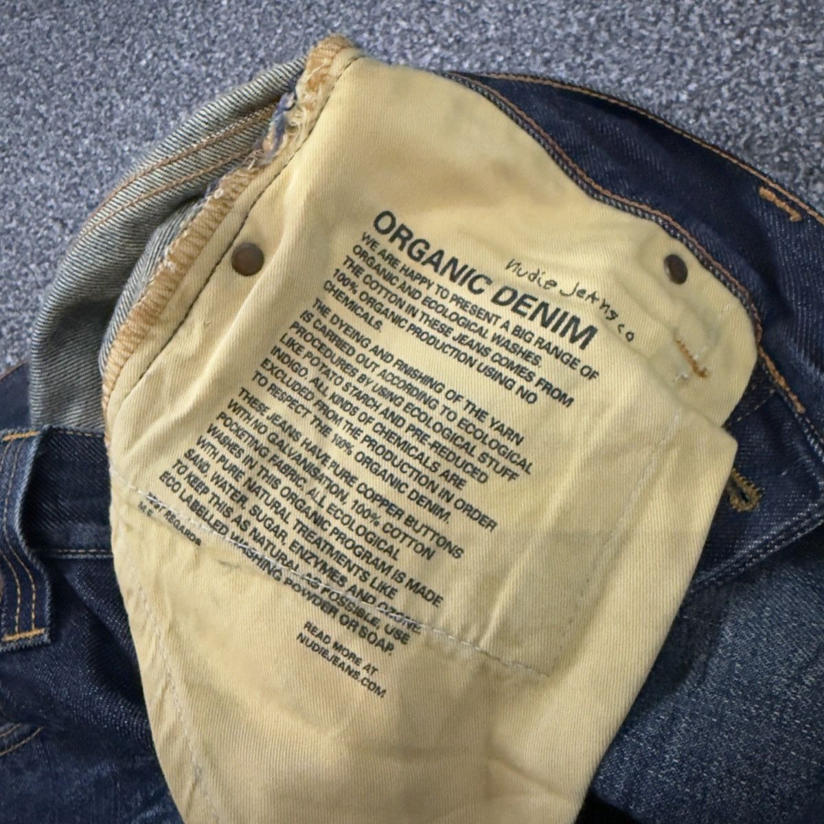 Nudie Jeans Y2K Streetwear Grim Tim Deep Shade Denim Size US 28 / EU 44 - 12 Thumbnail