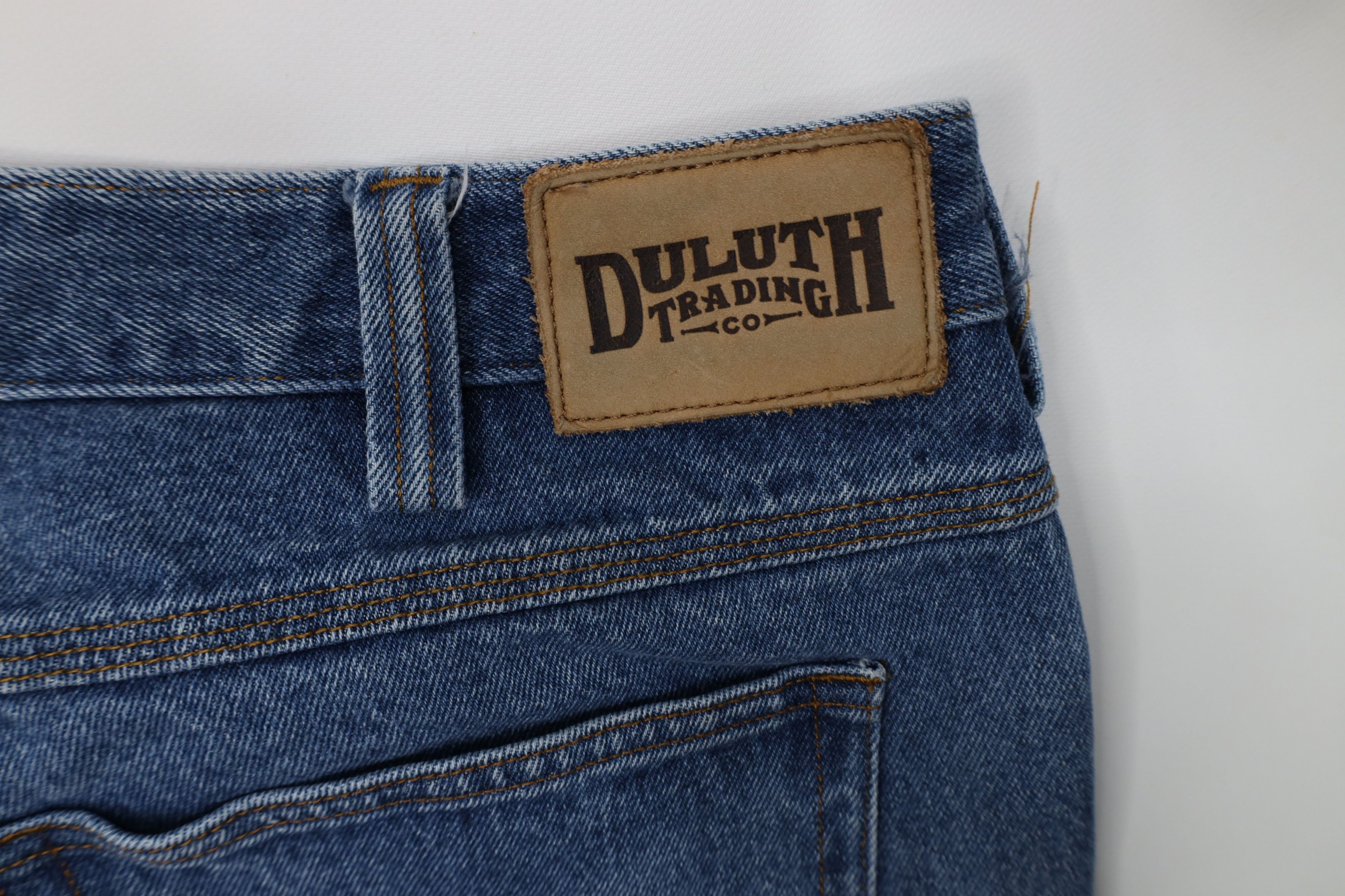 Duluth Trading Company Duluth Trading Co Faded Workwear Wide Leg Denim Jeans Cotton Size US 36 / EU 52 - 12 Thumbnail