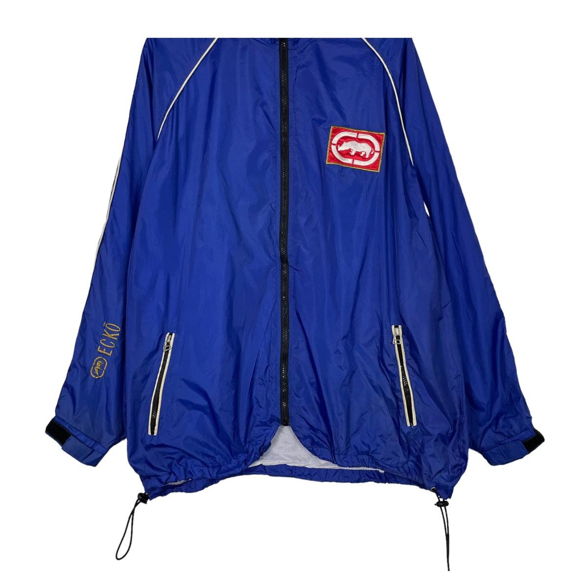 Ecko Unltd. × Japanese Brand × Rap Tees 💥90s ECKO BIG LOGO WINDBREAKER JACKET Size US XL / EU 56 / 4 - 5 Thumbnail