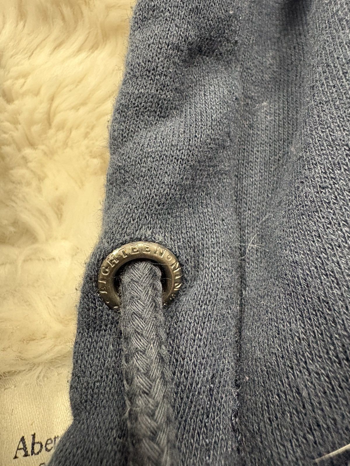 Abercrombie & Fitch Abercrombie & Fitch Fuzzy Sherpa Zip Hoodie Navy Y2K Vintage Size US M / EU 48-50 / 2 - 13 Thumbnail