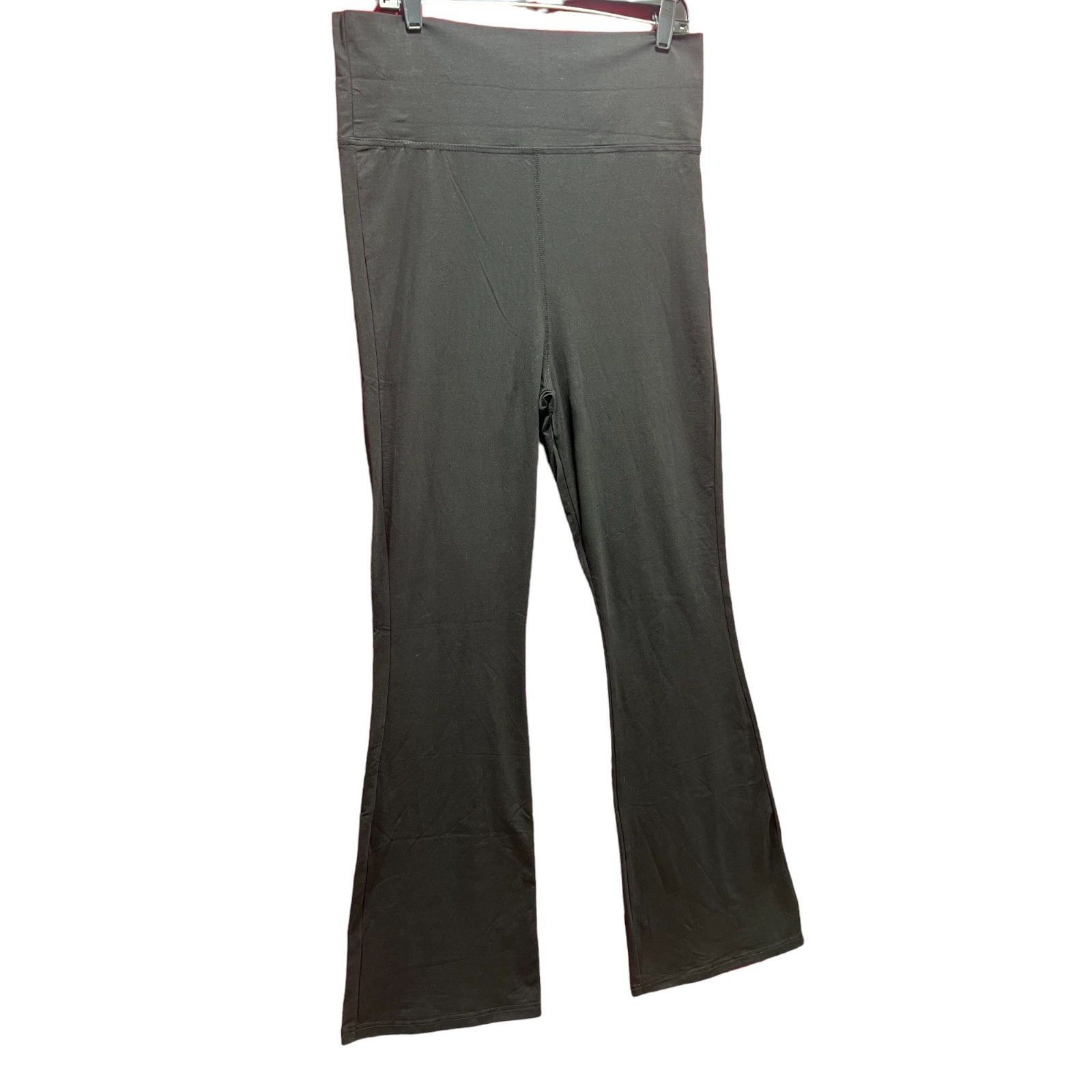 Other Faded Rose - Women's Stretch Wide Leg Pants - Black - Extra Size 34" / US 12 / IT 48 - 12 Thumbnail