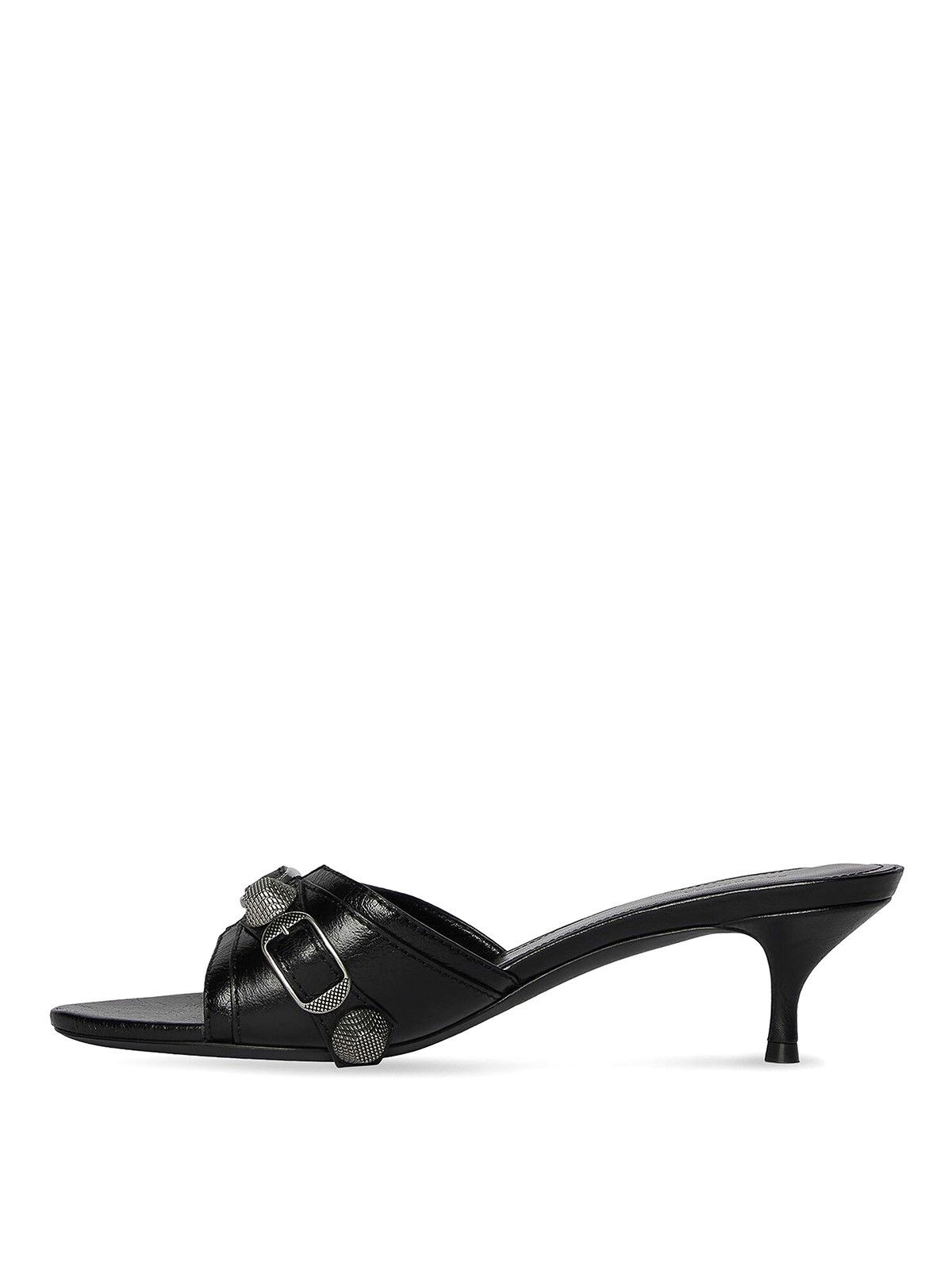 Balenciaga o1la1rc1a0425 Cagole 50mm Sandals in Black Size US 6 / IT 36 - 3 Thumbnail