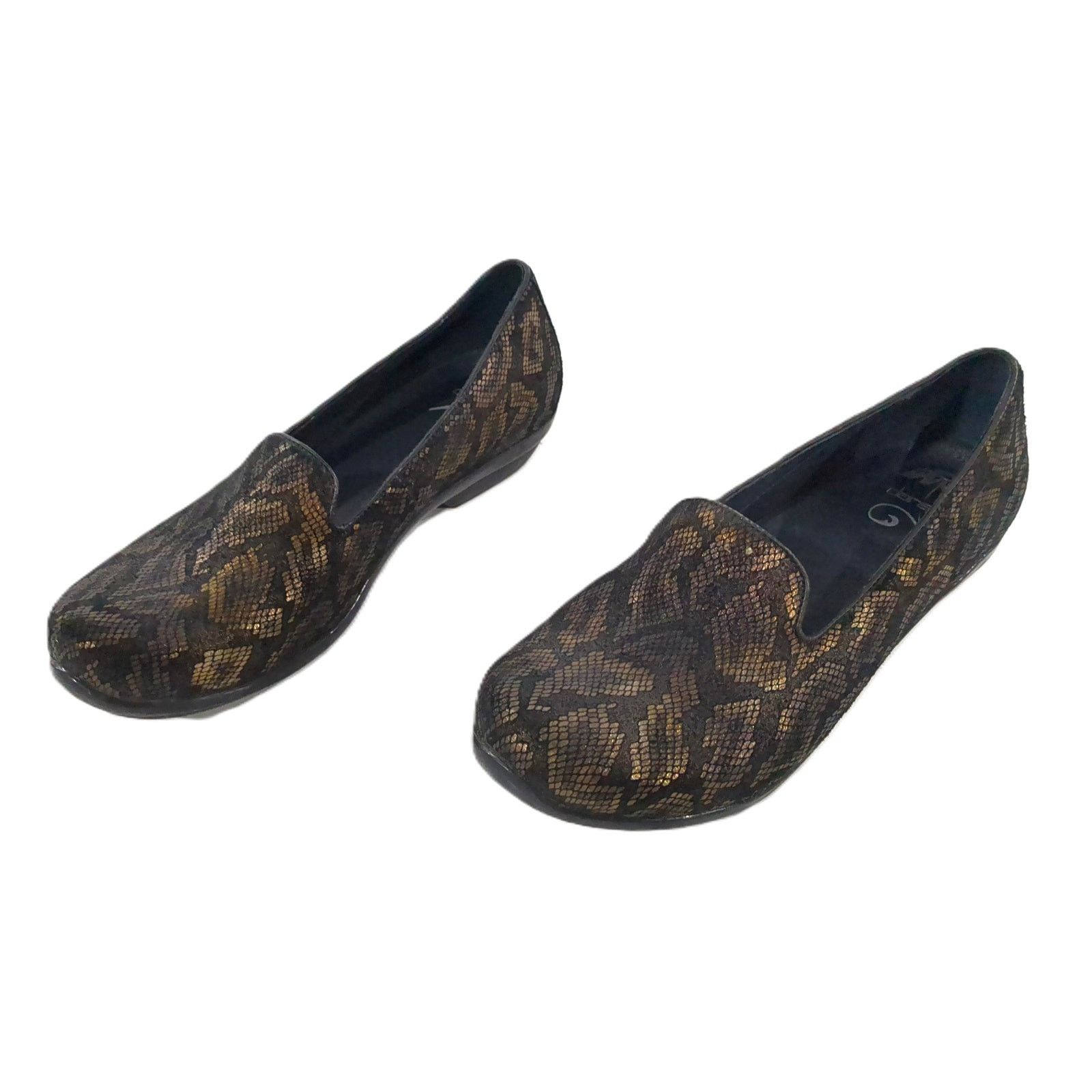 Dansko Dansko Olivia Snake Print Leather Clogs 42EU Size US 11.5 / IT 41.5 - 6 Thumbnail