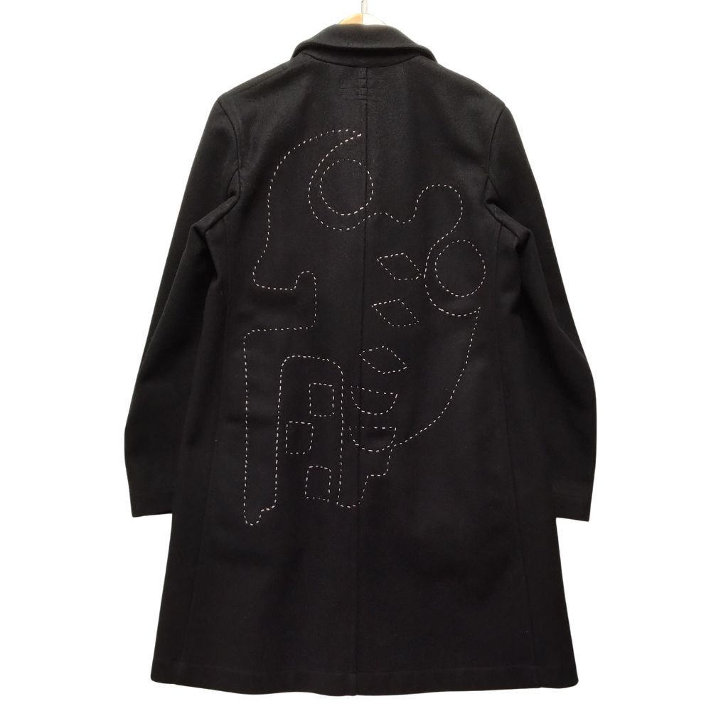 Comme des Garcons Coat Back Design Wool Melton Black | Grailed