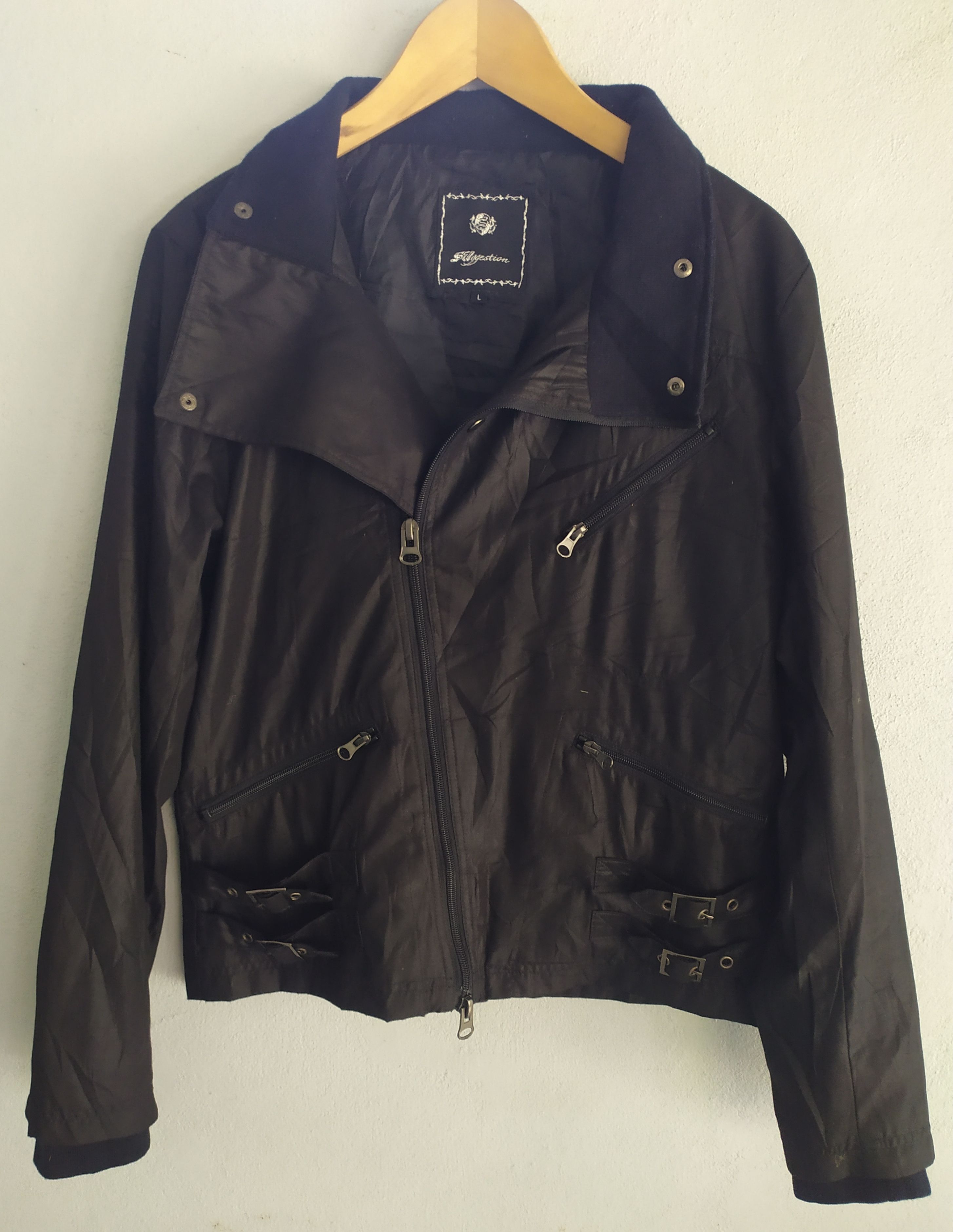 If Six Was Nine × Japanese Brand × Le Grande Bleu (L.G.B.) Japanese Black Punk Rider Jacket Size US M / EU 48-50 / 2 - 1 Thumbnail