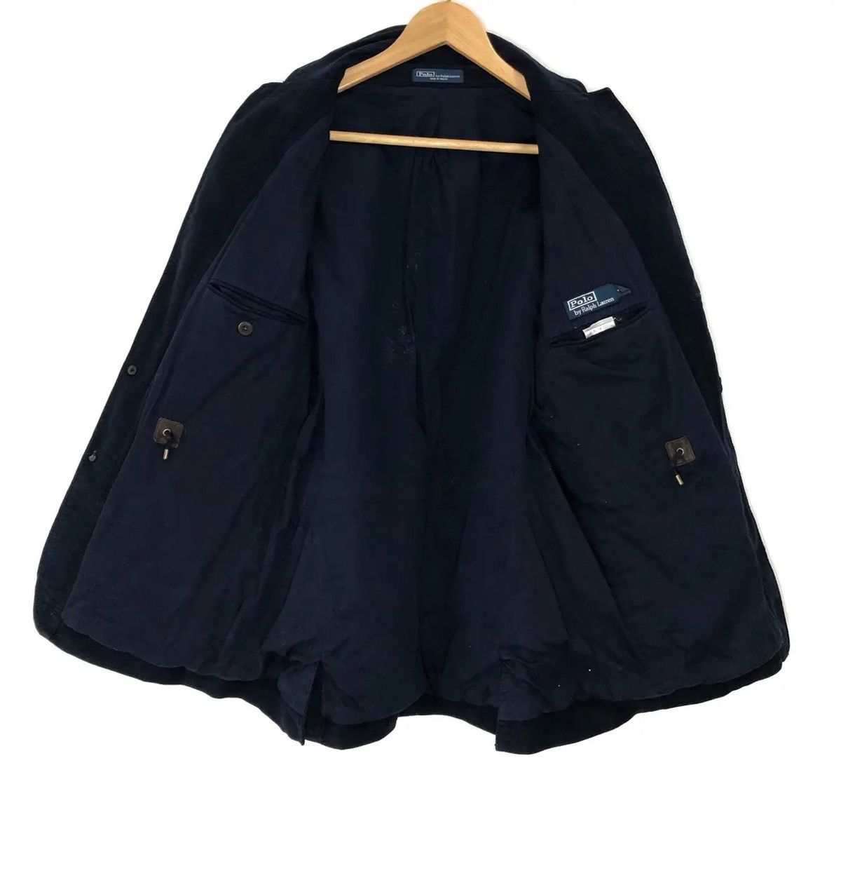 RARE‼️ Polo Ralph Lauren Tactical Leather Patch Sleeve Jacket