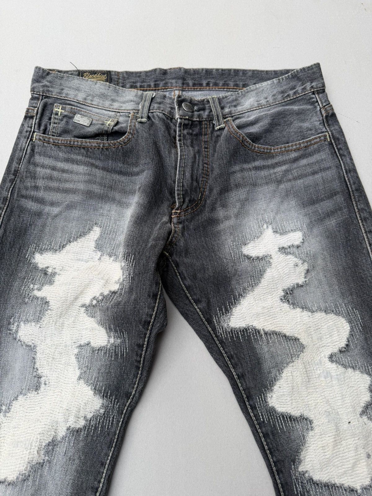 Japanese Brand BLACKHISt lace up flare jeans Size US 30 / EU 46 - 2 Thumbnail