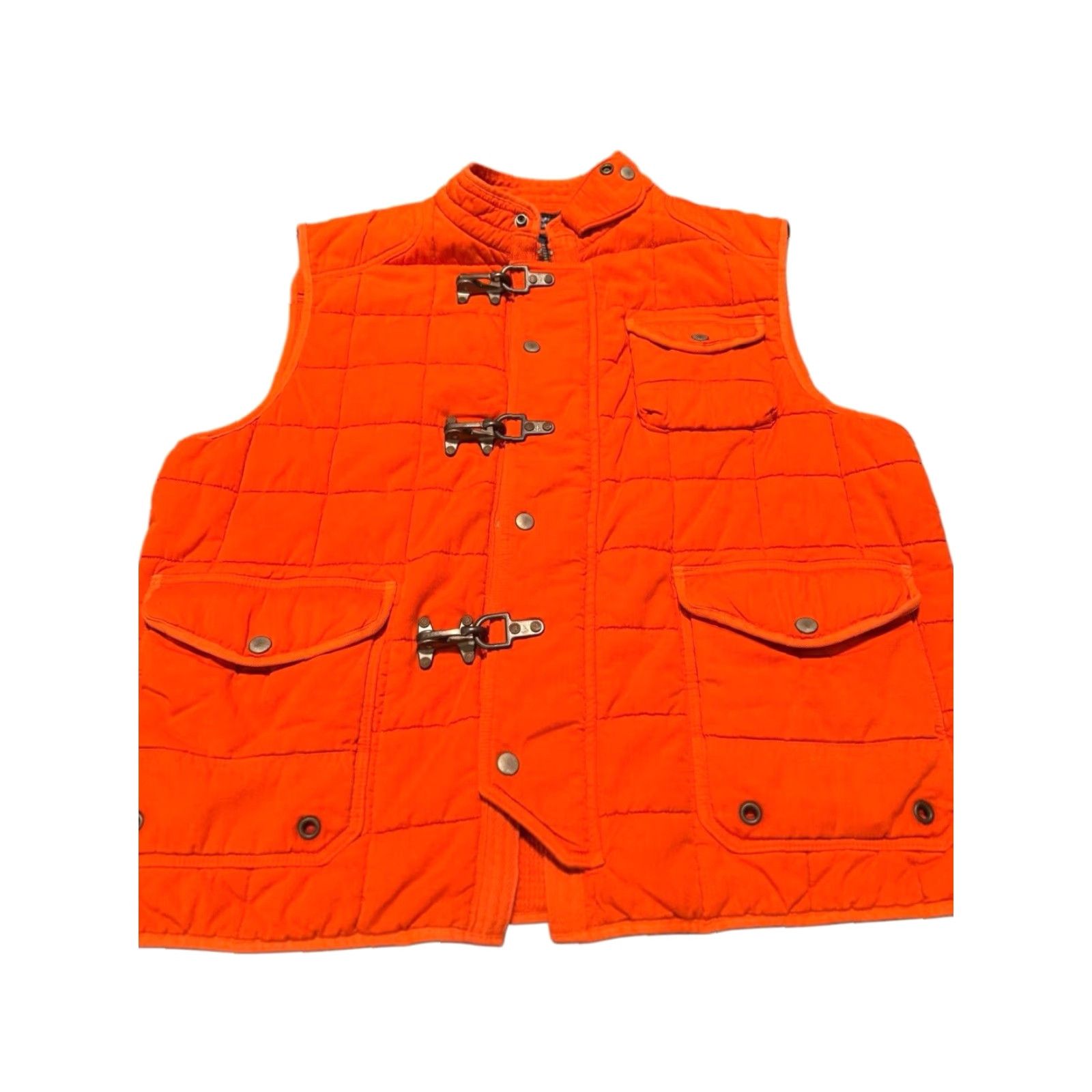 Polo Ralph Lauren VINTAGE Polo Ralph Lauren Fireman Clasp Insulated Down Vest 2XL Orange Defect Size US XXL / EU 58 / 5 - 2 Thumbnail