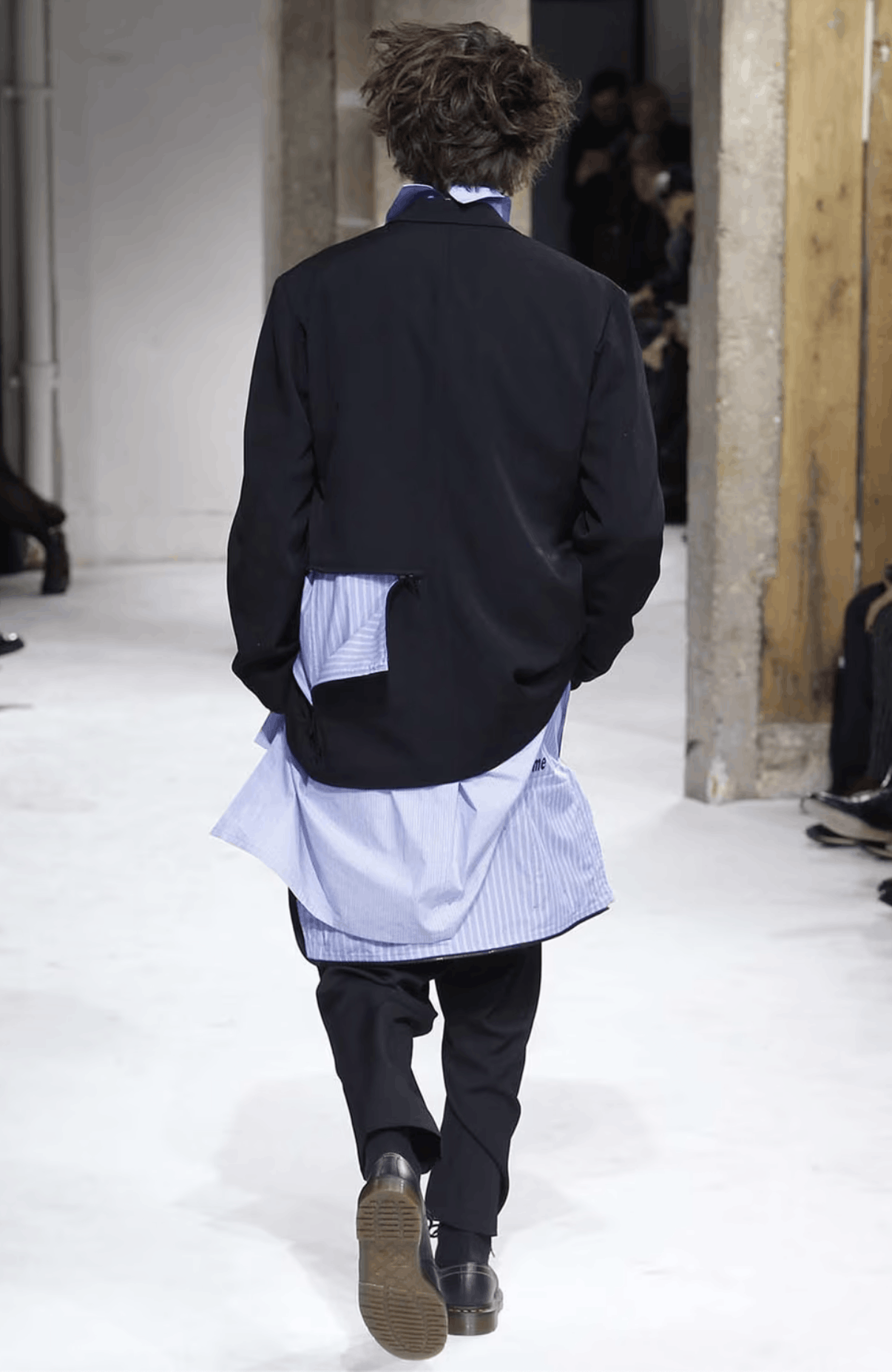 Yohji Yamamoto Yohji Yamamoto Pour Homme - Zipper Tailored Jacket Size US M / EU 48-50 / 2 - 2 Thumbnail
