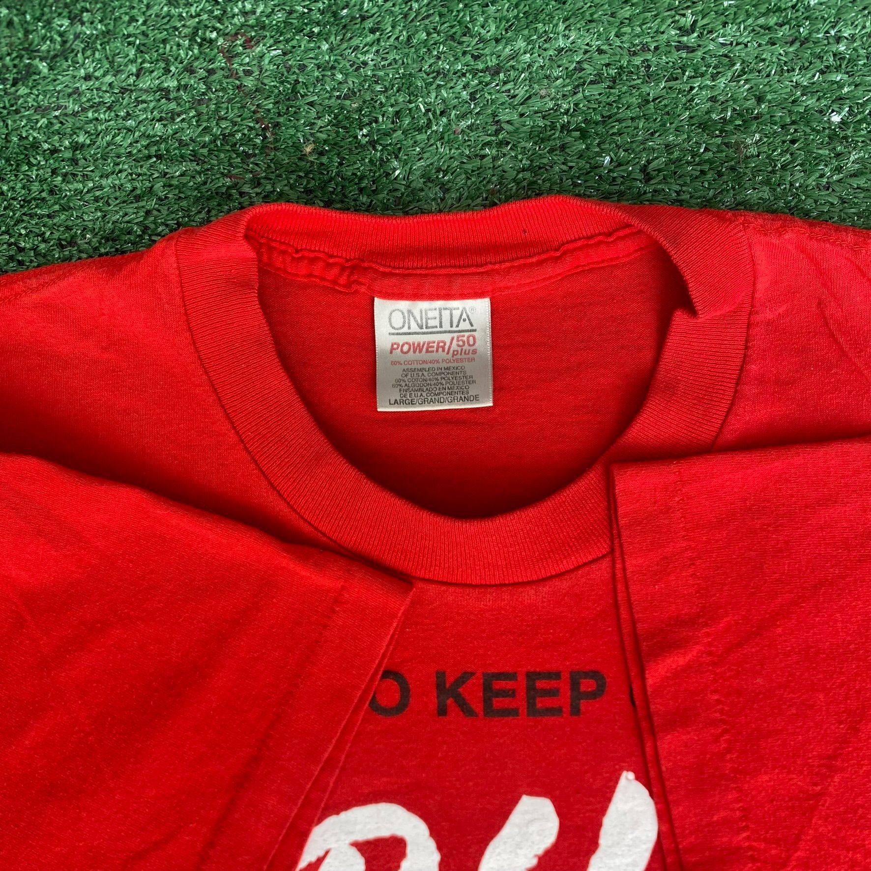 Vintage Vintage 90s Drug Free Shirt DARE Logo Single Stitch Tee Size US L / EU 52-54 / 3 - 4 Thumbnail