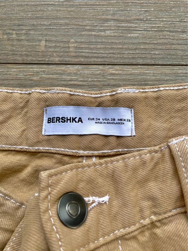 Bershka Bershka Baggy Jeans Beige Size US 32 / EU 48 - 3 Thumbnail