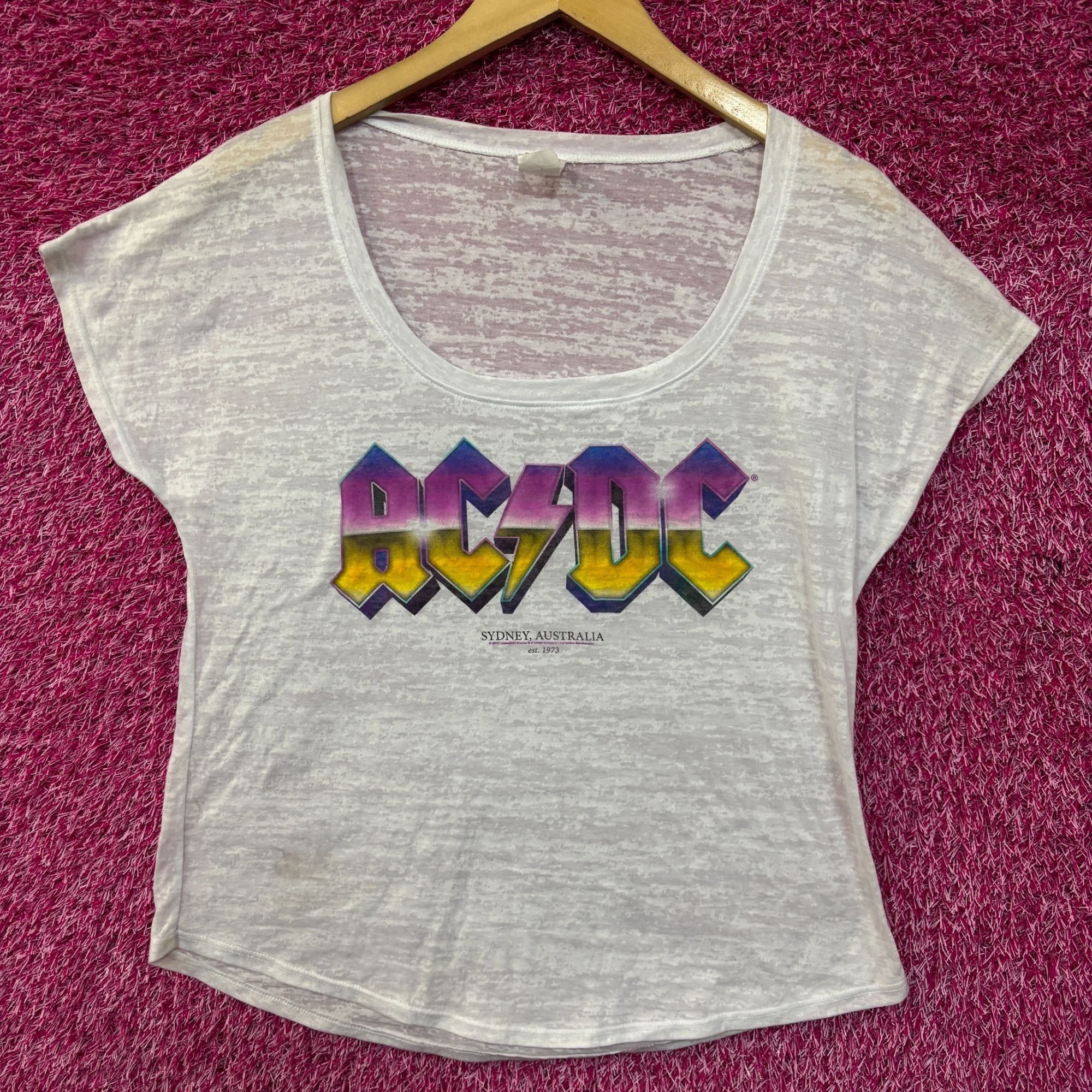AC/DC AC/DC Sydney Australia woman’s rock Tshirt size large Size L / US 10 / IT 46 - 1 Thumbnail
