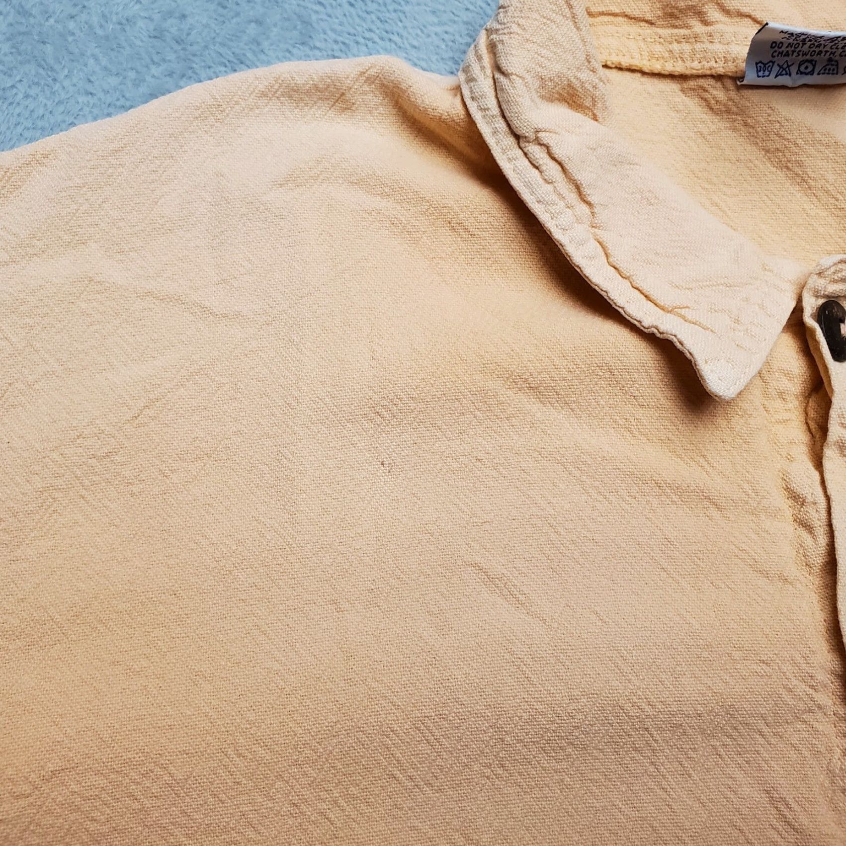 Vintage VINTAGE Sea Breeze Beach Jacket Womens M Peach Crinkle Textured Cotton Comfort USA Shirt Women M Orange Solid 90s Theme Casual Mens Womens Size M / US 6-8 / IT 42-44 - 2 Thumbnail