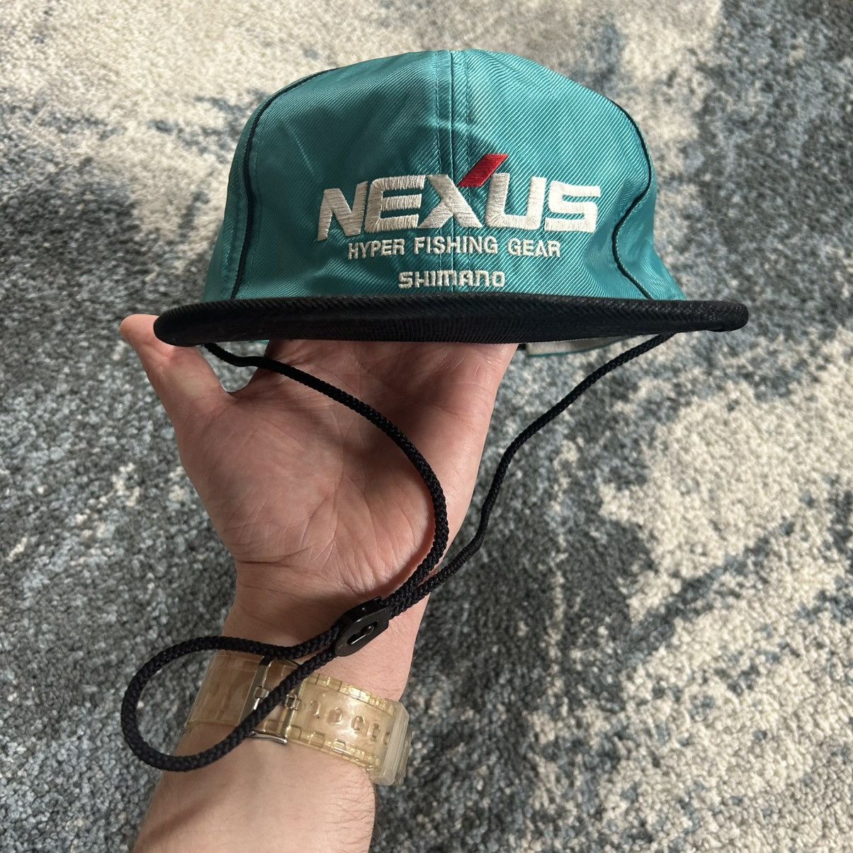 Japanese Brand × NEXUSVII × Vintage SHiMANO NEXUS HYPER FiSHiNG GEAR POLYESTER CAP MADE iN JAPAN Size ONE SIZE - 12 Thumbnail