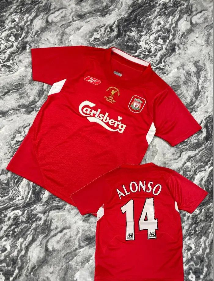 Reebok Liverpool Champions League Final 2005 Alonso Shirt Jersey Size US S / EU 44-46 / 1 - 1 Thumbnail