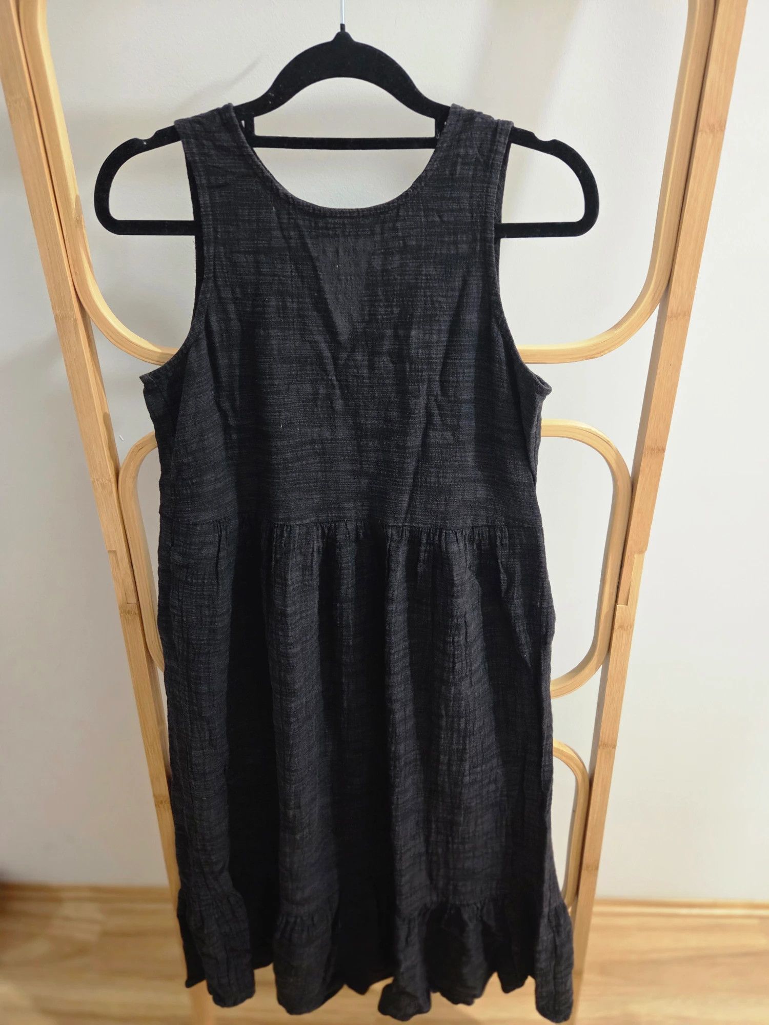 Other DECJUBA Sleeveless Textured Crew Neck Mini Dress Black Size S / US 4 / IT 40 - 1 Thumbnail