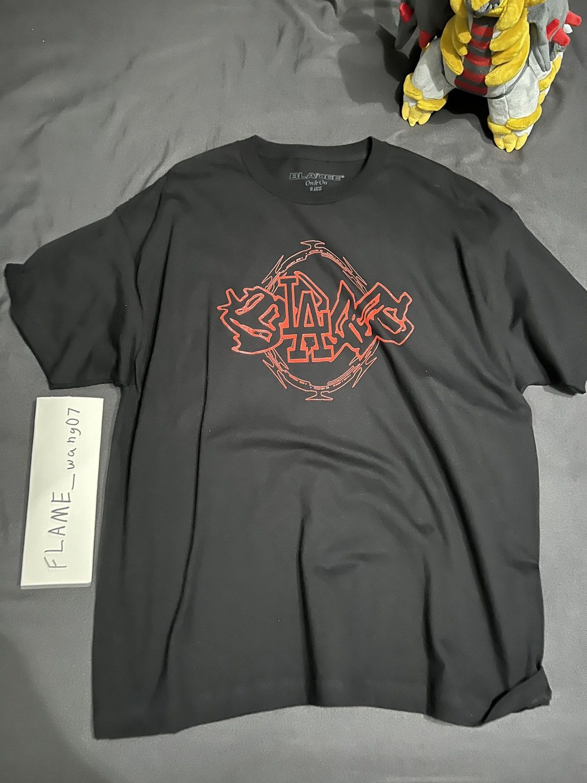 image of Drain Gang Bladee Razor Wire T Shirt (New) in Black, Men's (Size XL)