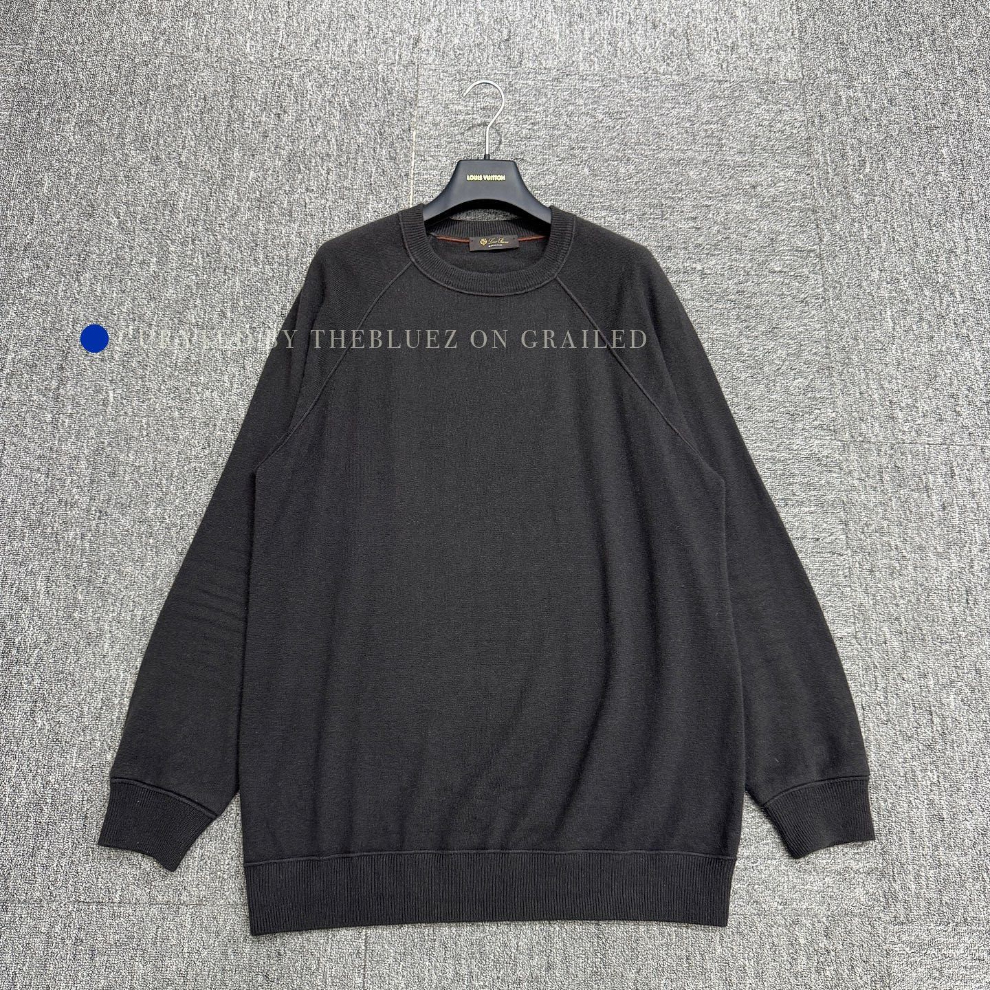 Loro Piana Black Crewneck Sweatshirt - Size L Size US L / EU 52-54 / 3 - 1 Thumbnail