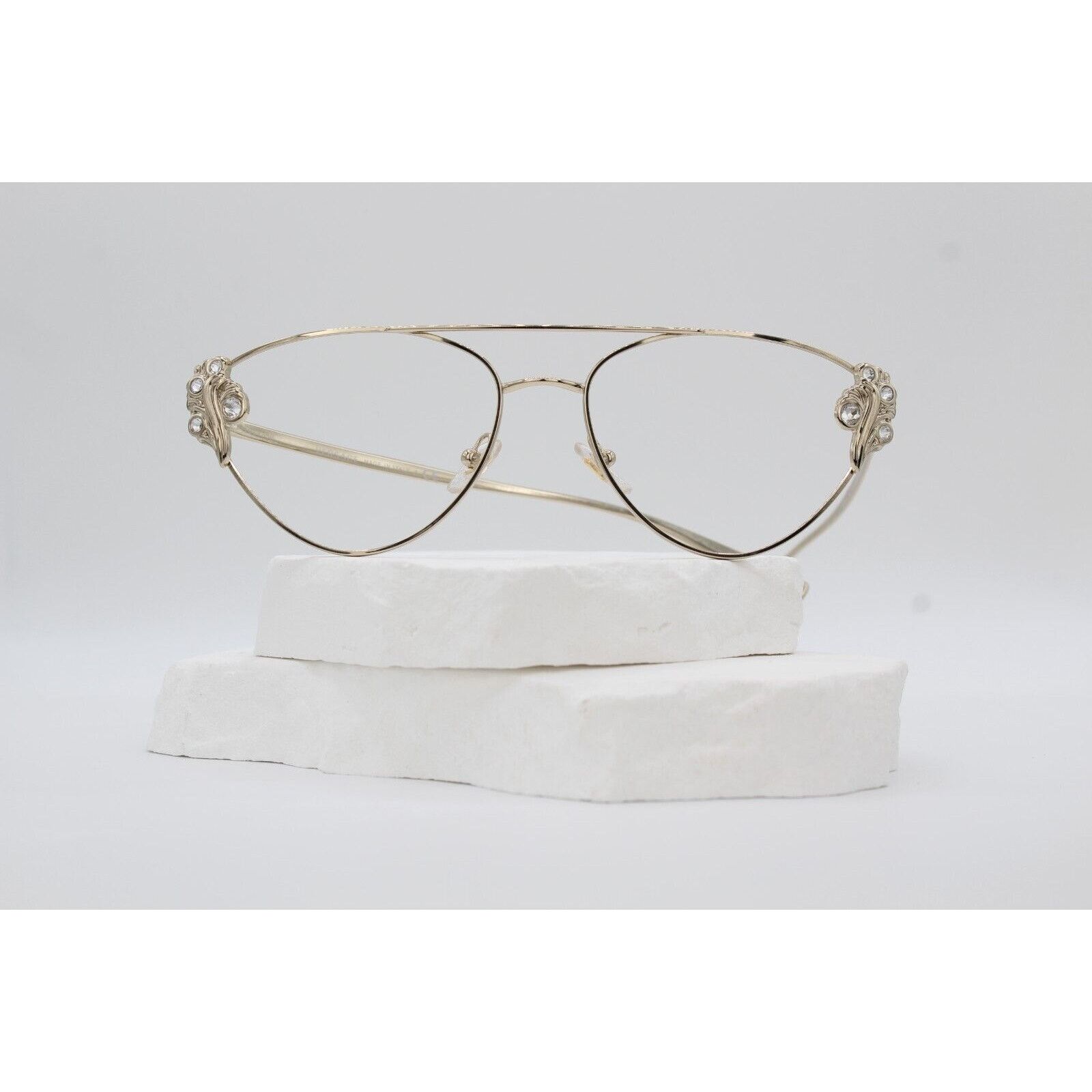 Versace Versace 2195-B 1252/11 Eyeglasses - Gold (No Lenses) Size ONE SIZE - 2 Thumbnail