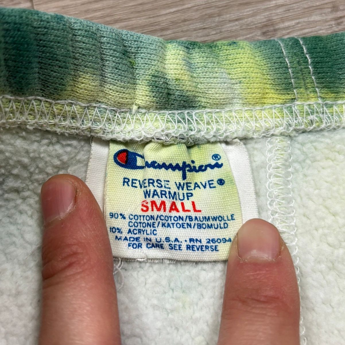 Champion × Vintage Vintage 80s Champion Reverse Weave Tie Dye Sweatpants Mens S Size US 31 - 5 Thumbnail