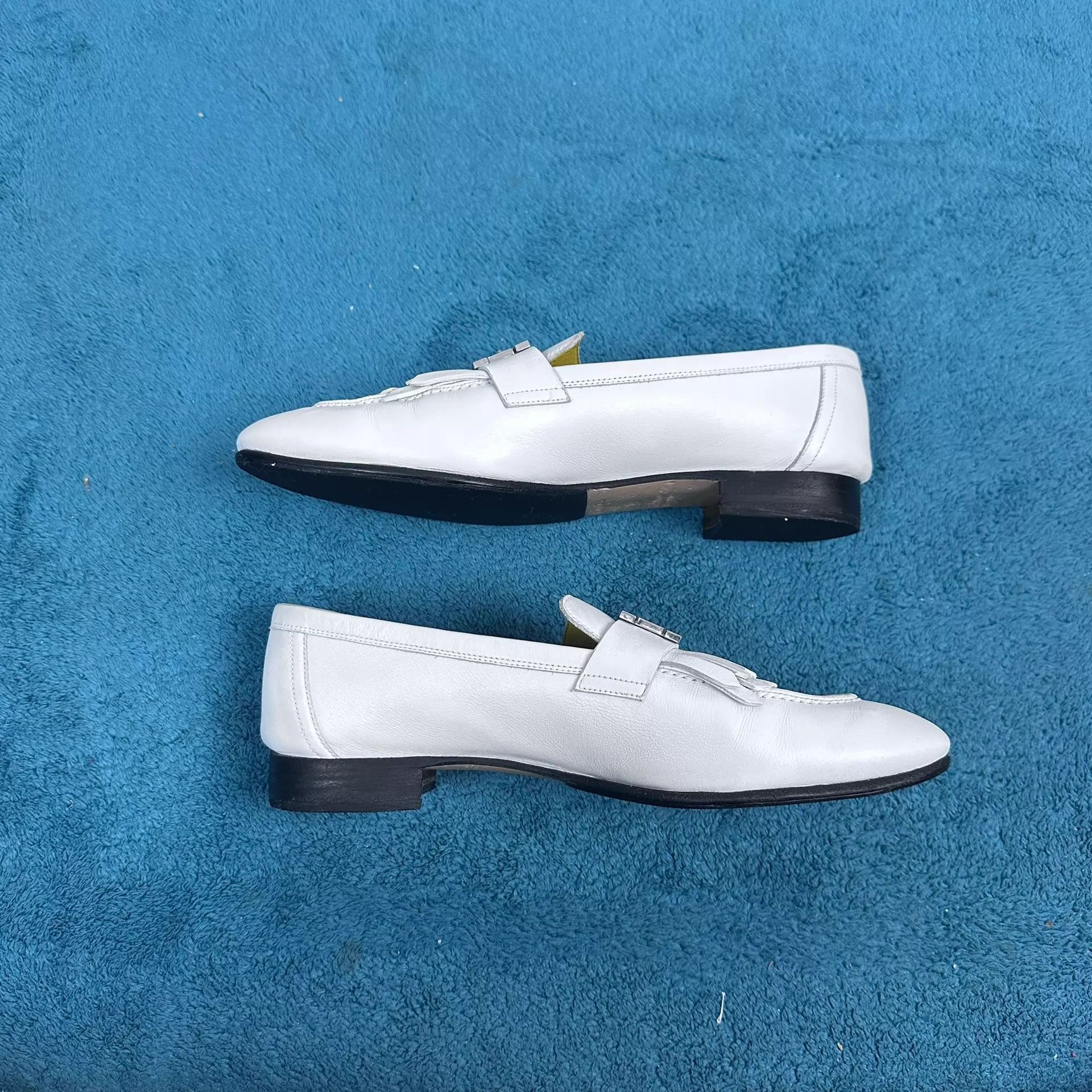 Hermes Hermès Royal Calfskin Loafer White 37 Size US 6.5 / IT 36.5 - 3 Thumbnail