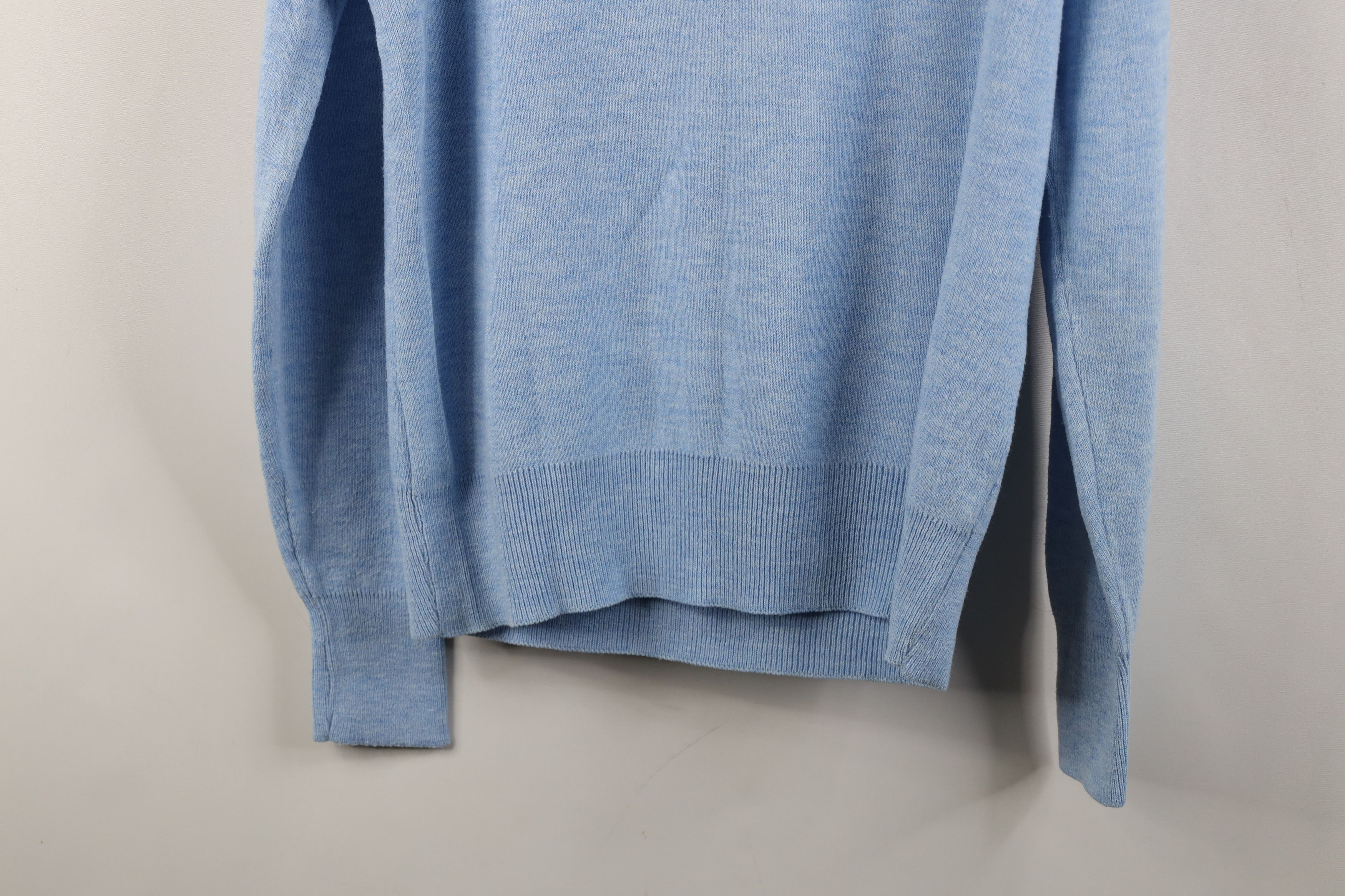 Vintage Vintage 70s Streetwear Collared Sweater Carolina Blue Size US M / EU 48-50 / 2 - 11 Thumbnail