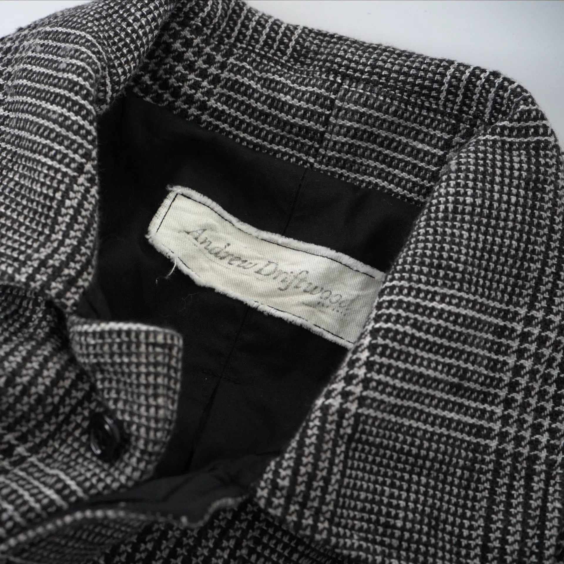 Andrew Andrew Driftwood Doggy Bag Glen Check M Black×Natural New Size US M / EU 48-50 / 2 - 2 Thumbnail