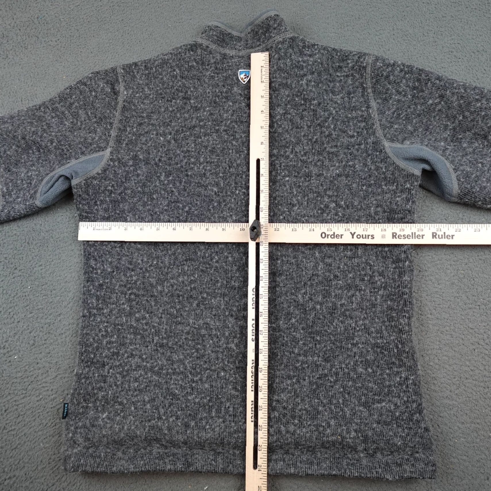 Vintage KÜHL Sweater Mens Medium Thermo Kore Half Zip Pullover Temperature Regulating Mock Neck Knit 1/4 Zip Gray Solid Hiking Size US M / EU 48-50 / 2 - 7 Thumbnail
