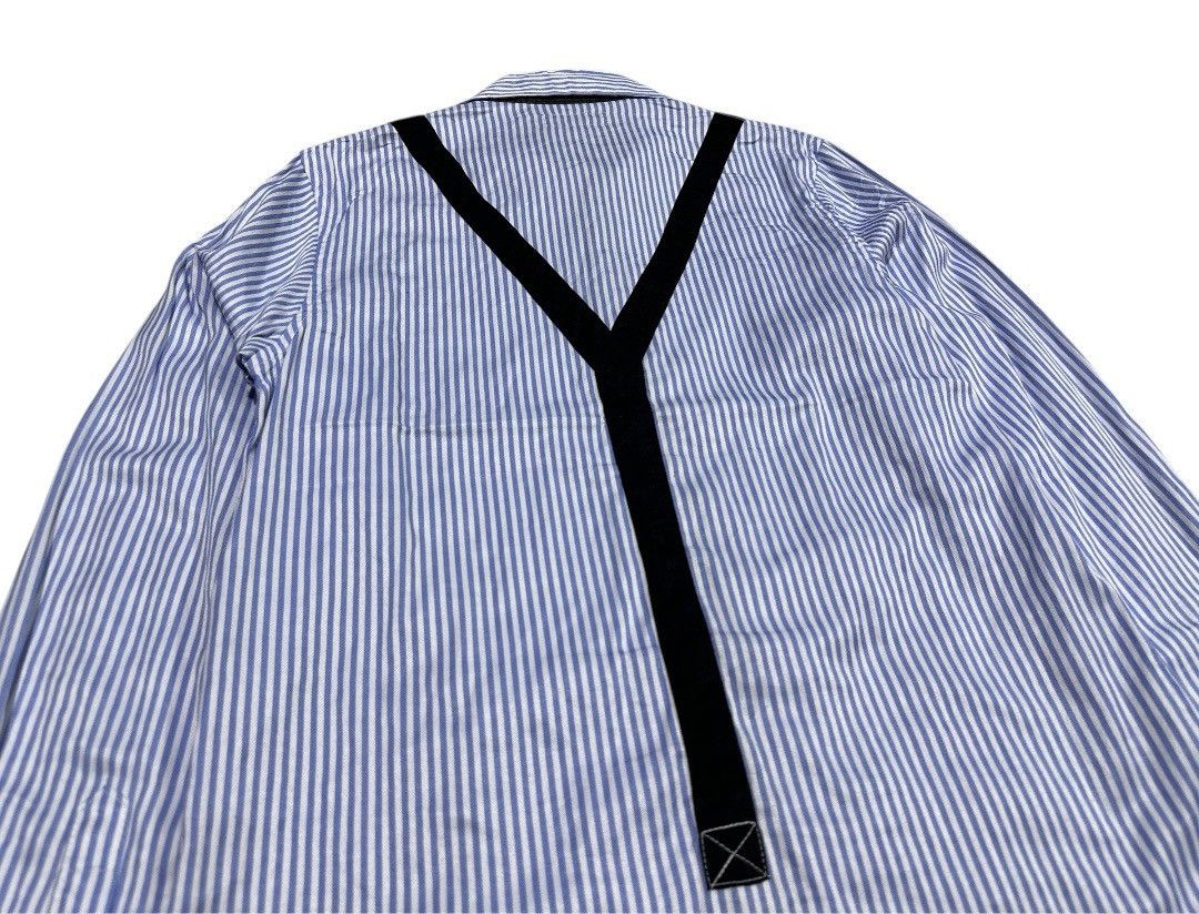 Neighborhood 🔥Aw 2010 Neighborhood Tie Sus Striped Shirt Size US L / EU 52-54 / 3 - 6 Thumbnail