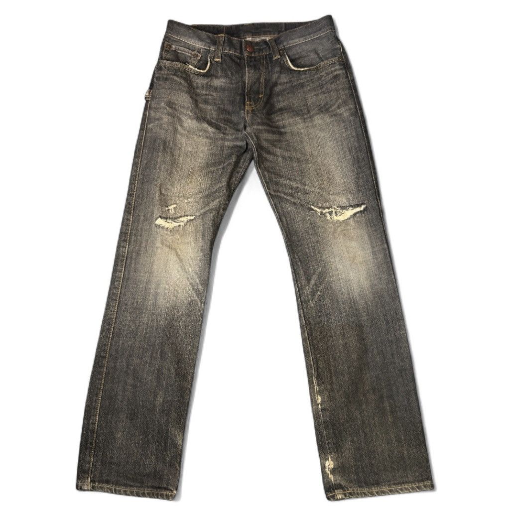 Hysteric Glamour Edwin Blue Trip 503 Black Distressed Denim ifsixwasnine Size US 32 / EU 48 - 1 Thumbnail