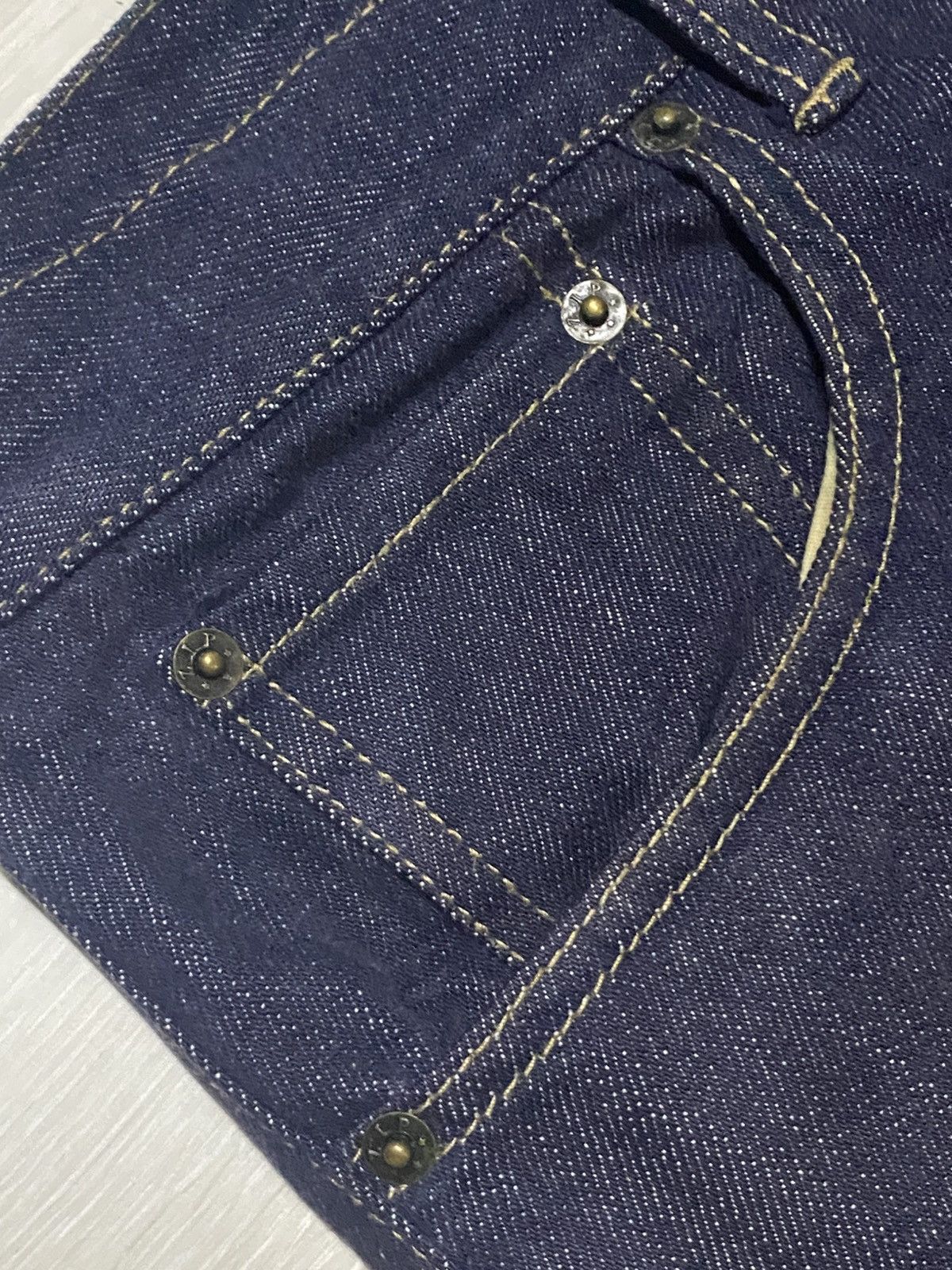 Hysteric Glamour Vintage Global Work Dark Blue Grunge Loose Jeans Size US 36 / EU 52 - 8 Thumbnail