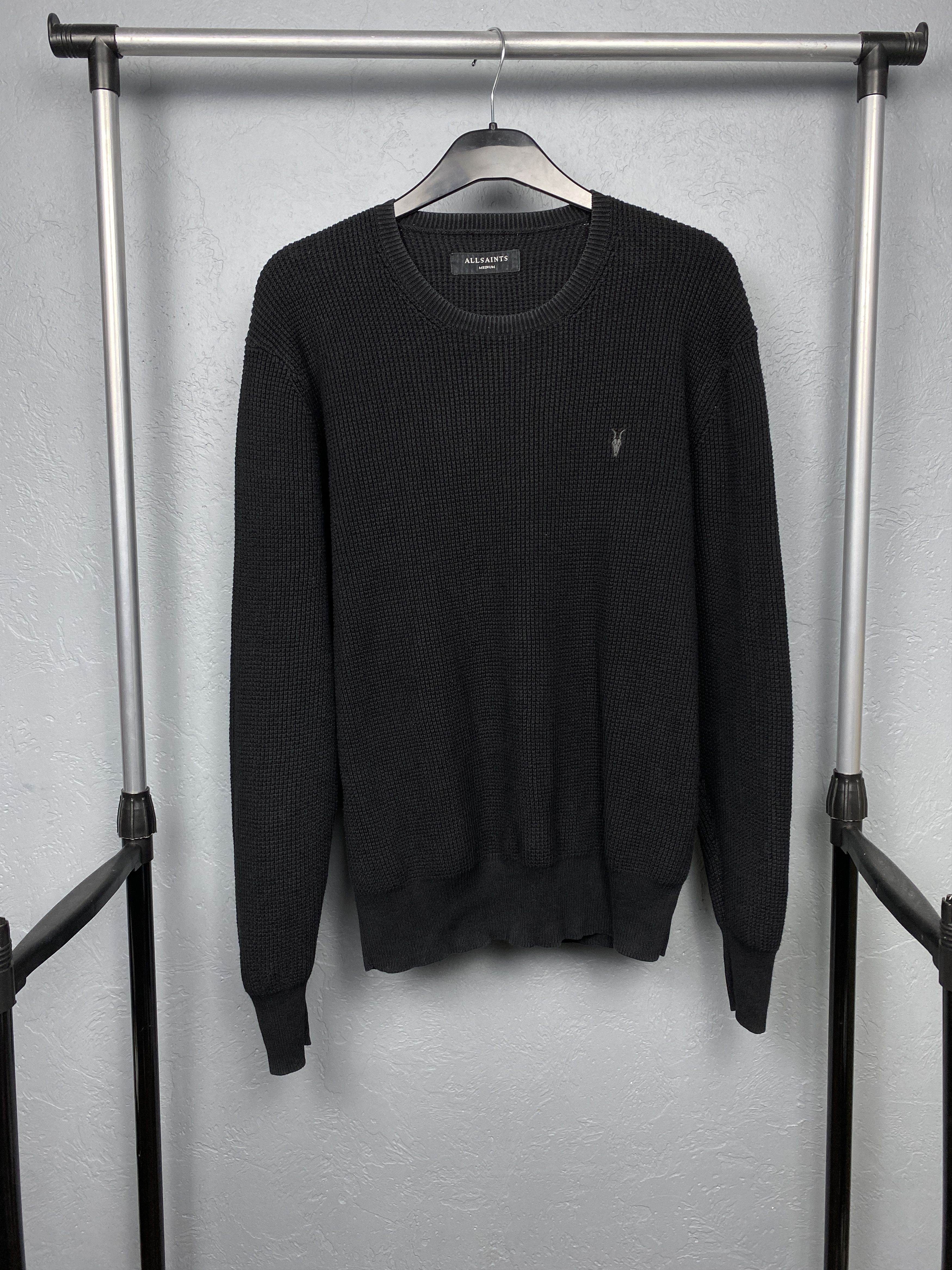 Allsaints Allsaints Mens Trias Crew Neck Knit Sweater Size US M / EU 48-50 / 2 - 1 Thumbnail
