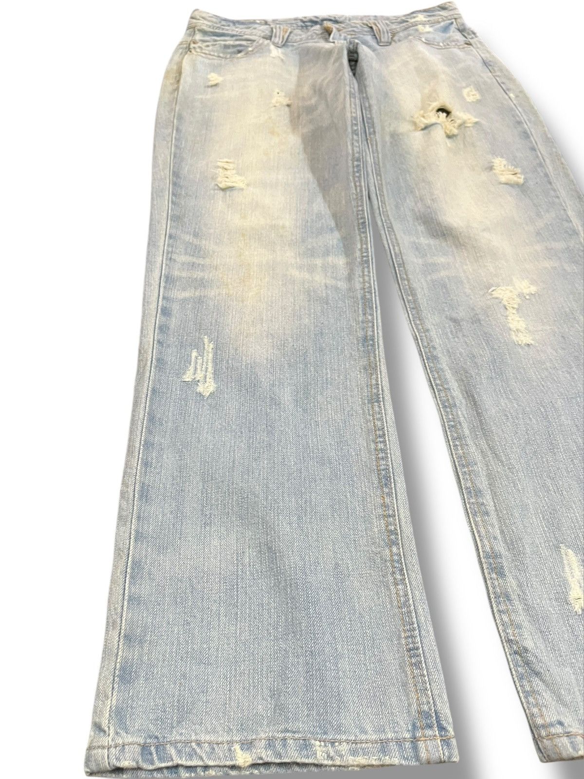 Other Vintage Marna Jeans Ripped Distressed Denim Size US 33 - 3 Thumbnail
