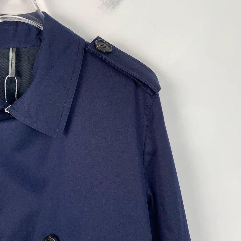 Dior Dior Dark blue cotton lapel double-breasted windbreaker jac Size US S / EU 44-46 / 1 - 3 Thumbnail